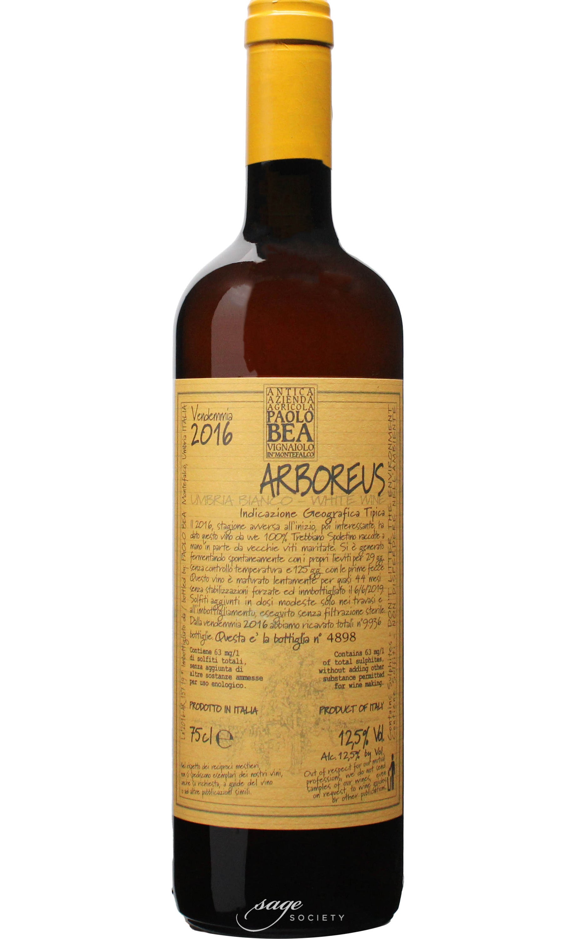 2016 Paolo Bea Arboreus