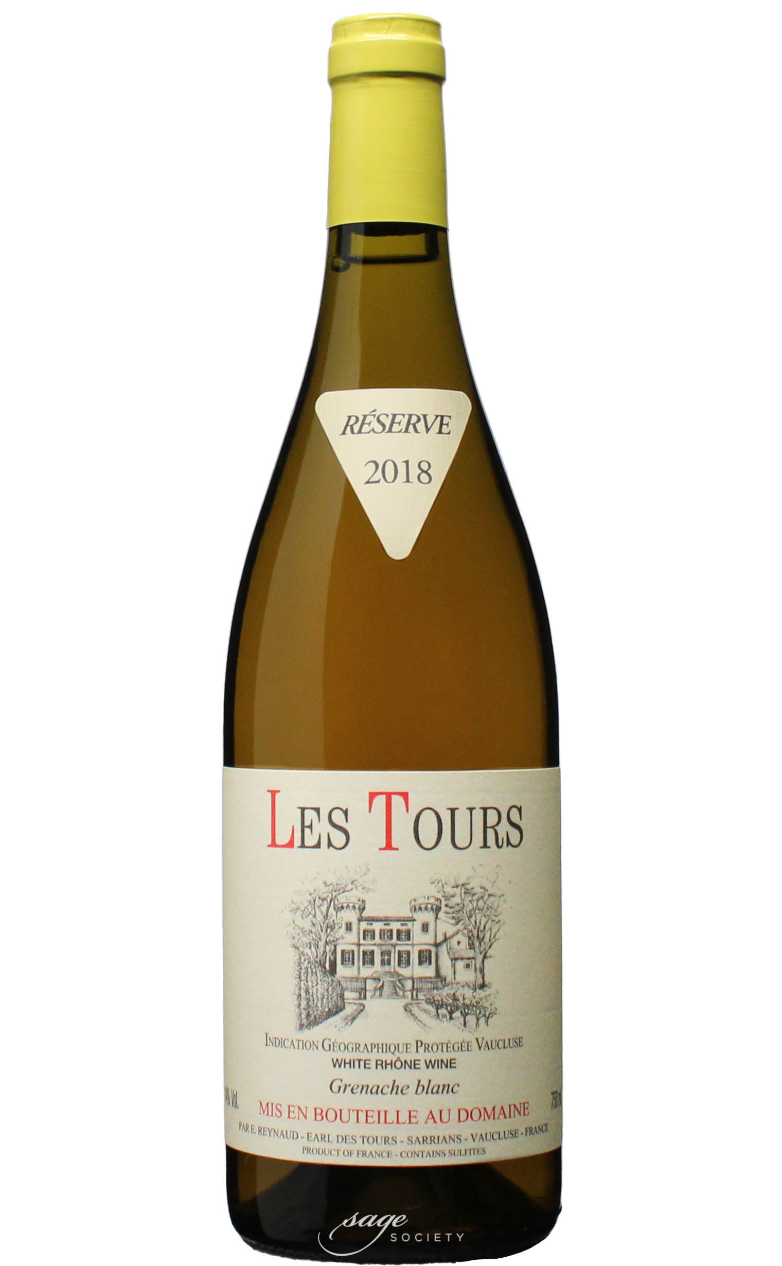 2018 Château des Tours Côtes du Rhône Blanc