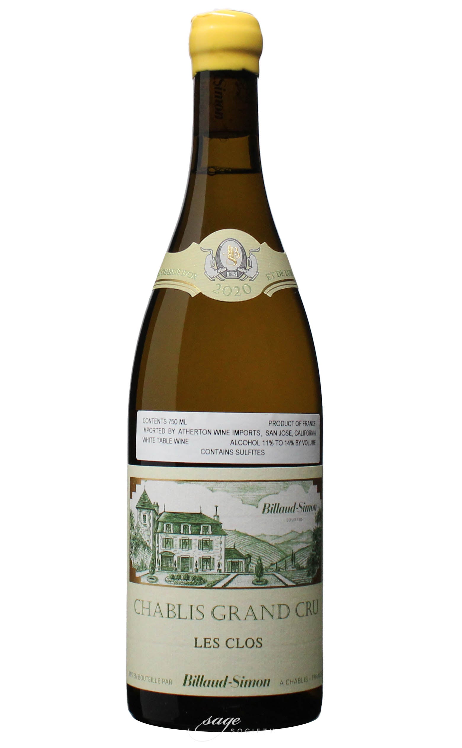 2020 Domaine Billaud-Simon Chablis Grand Cru Les Clos