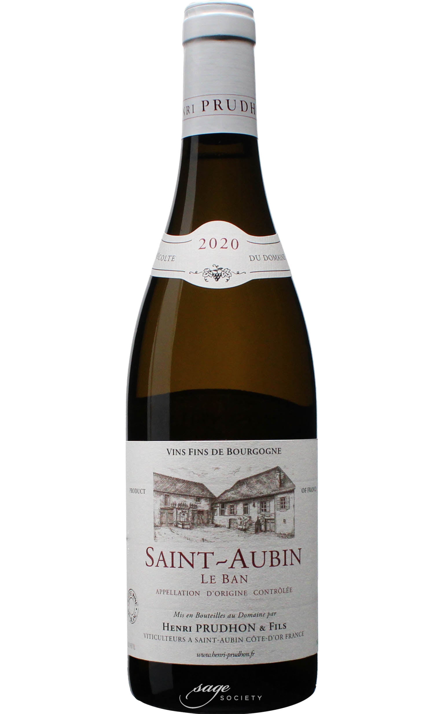 2020 Henri Prudhon & Fils Saint-Aubin Le Ban Blanc