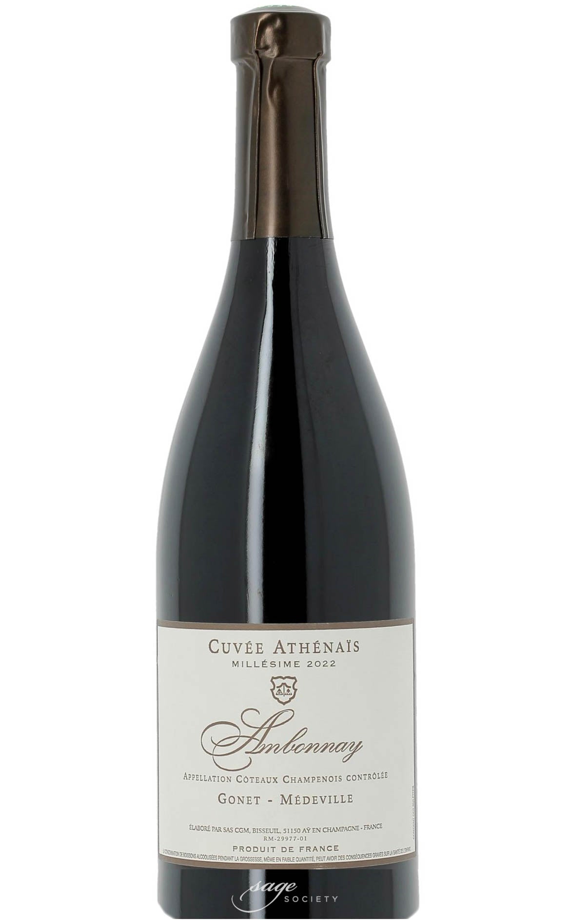 2022 Gonet-Médeville Coteaux Champenois Cuvée Athenais Ambonnay Rouge