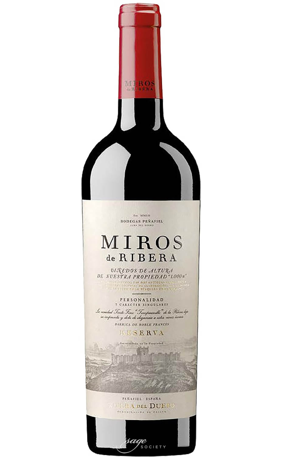 2018 Bodegas Peñafiel Ribera del Duero Miros de Ribera Reserva Sage