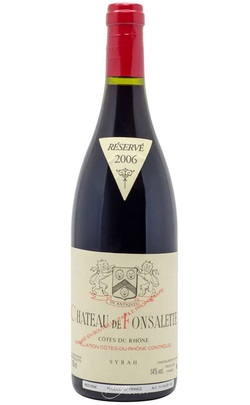 2006 Château Rayas Côtes du Rhône Château de Fonsalette Cuvée Syrah