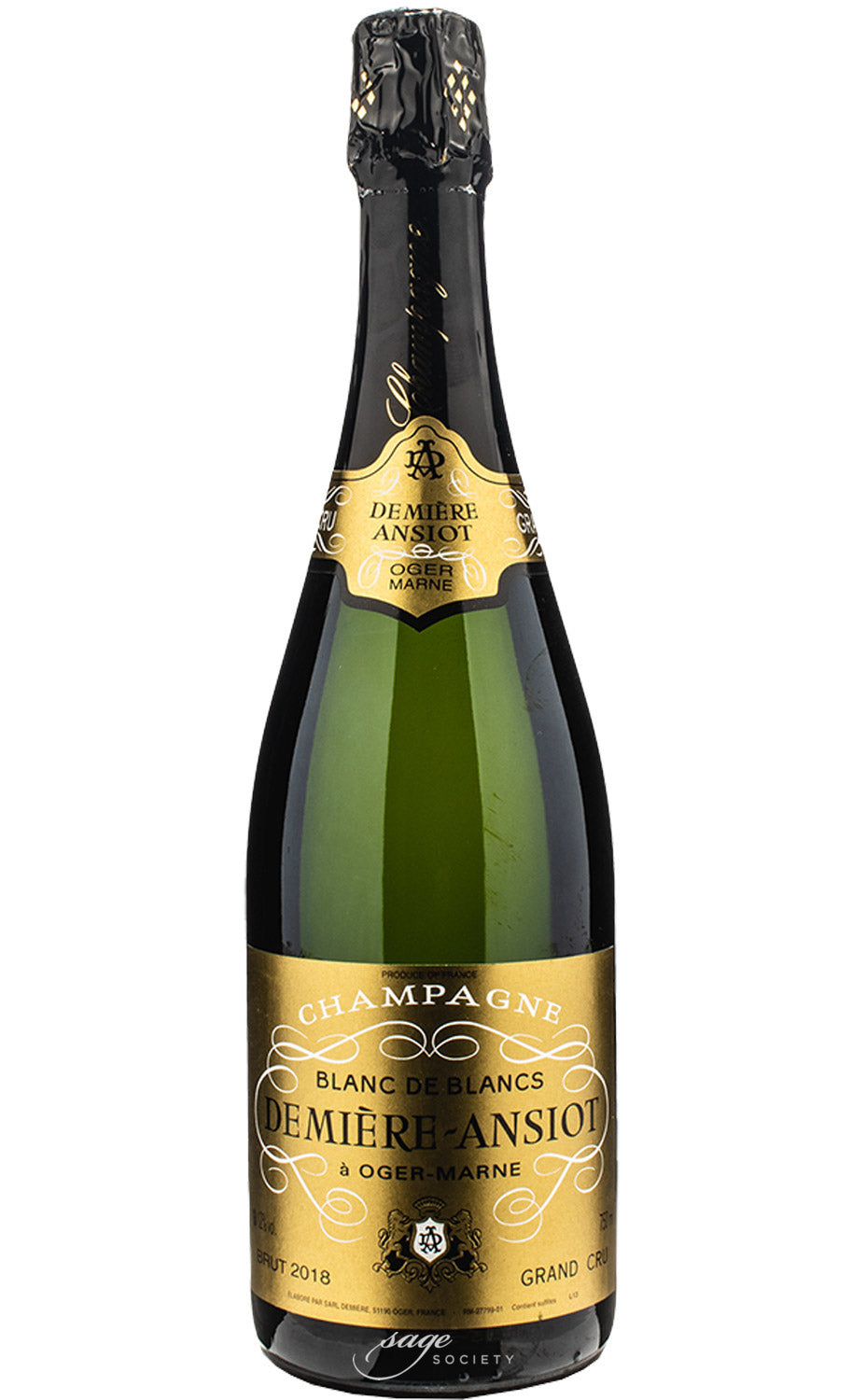 2018 Demière-Ansiot Champagne Grand Cru Blanc de Blancs Brut Millésime