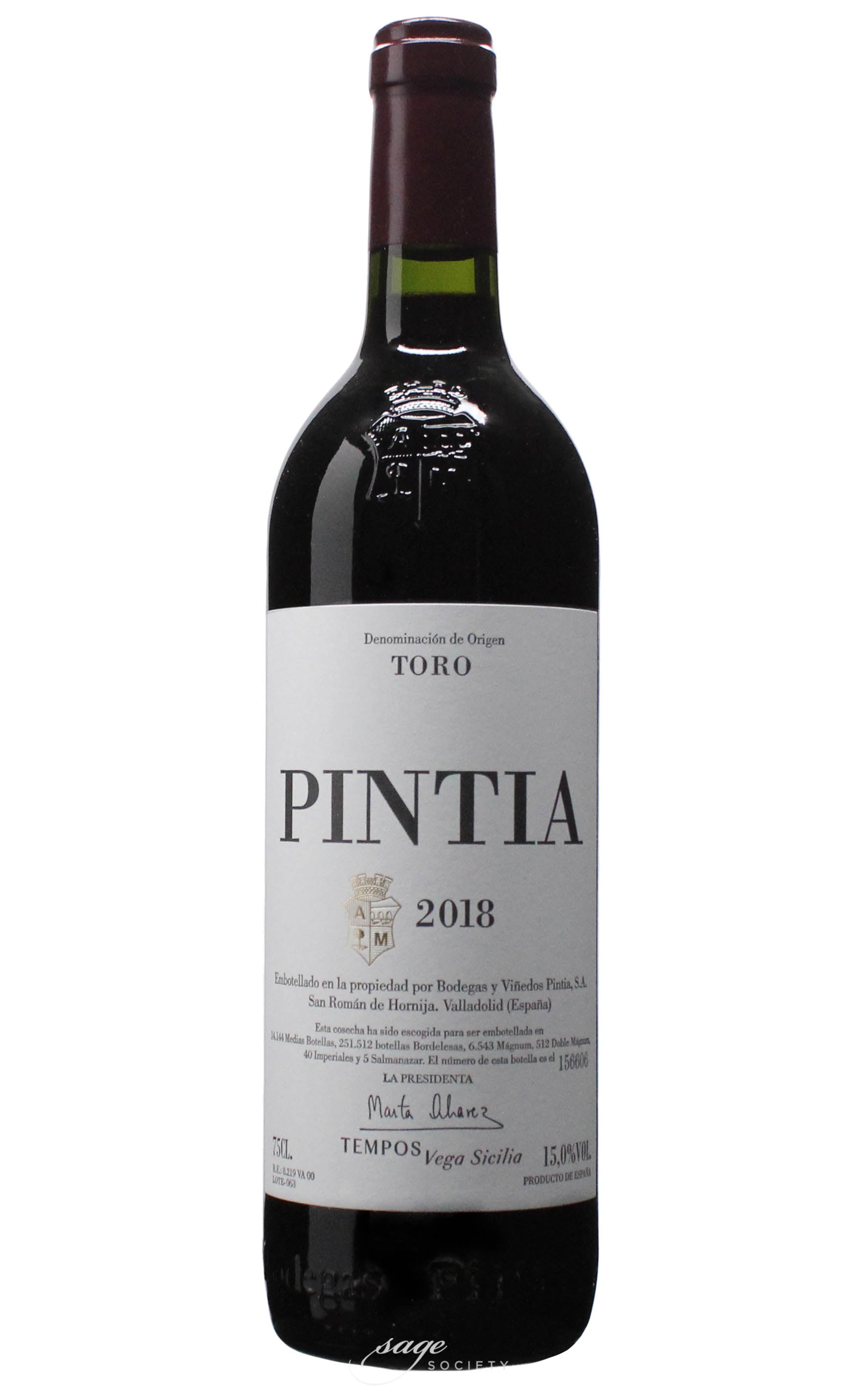 2018 Bodegas Pintia Toro Pintia
