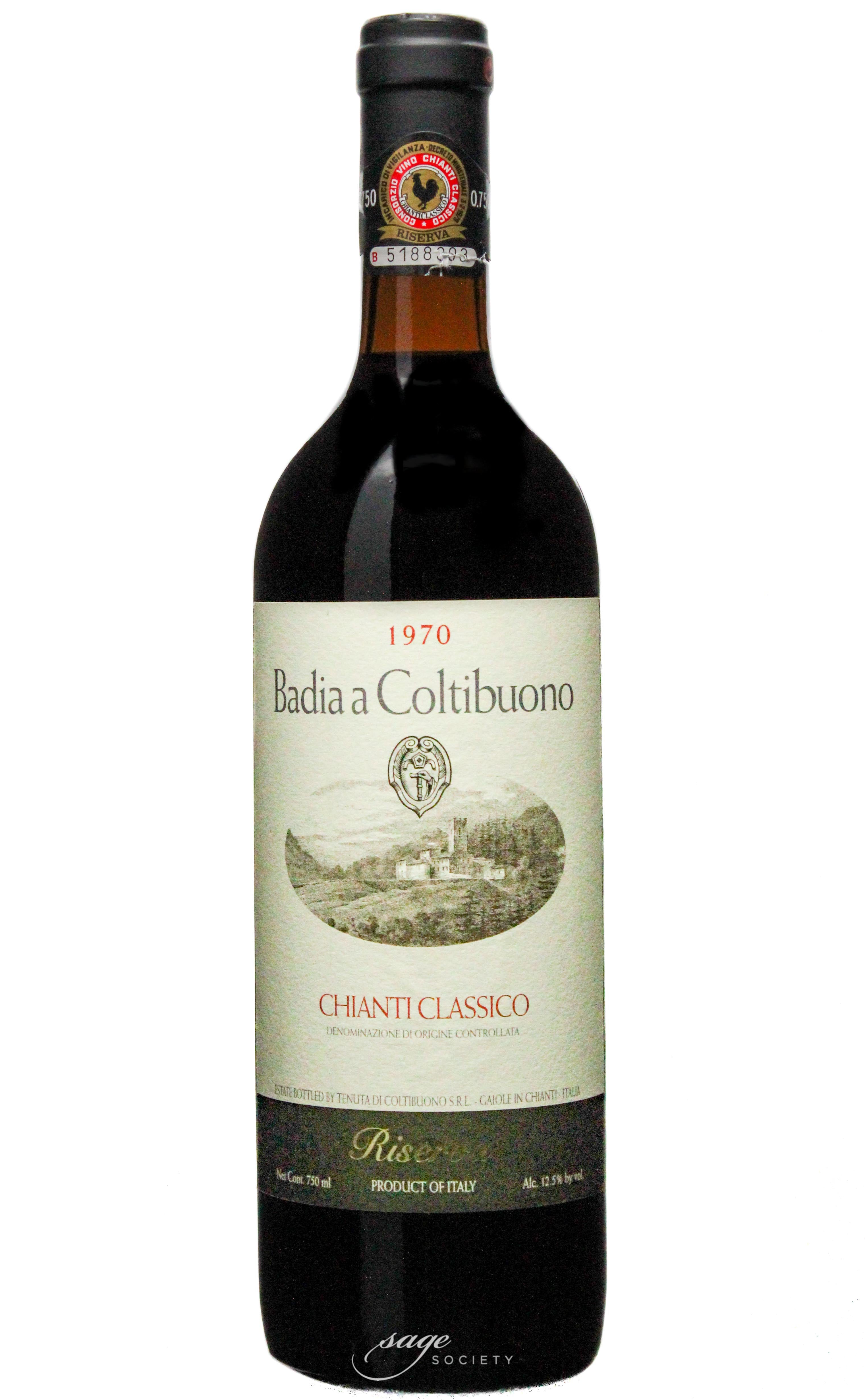 1970 Badia a Coltibuono Chianti Classico Riserva