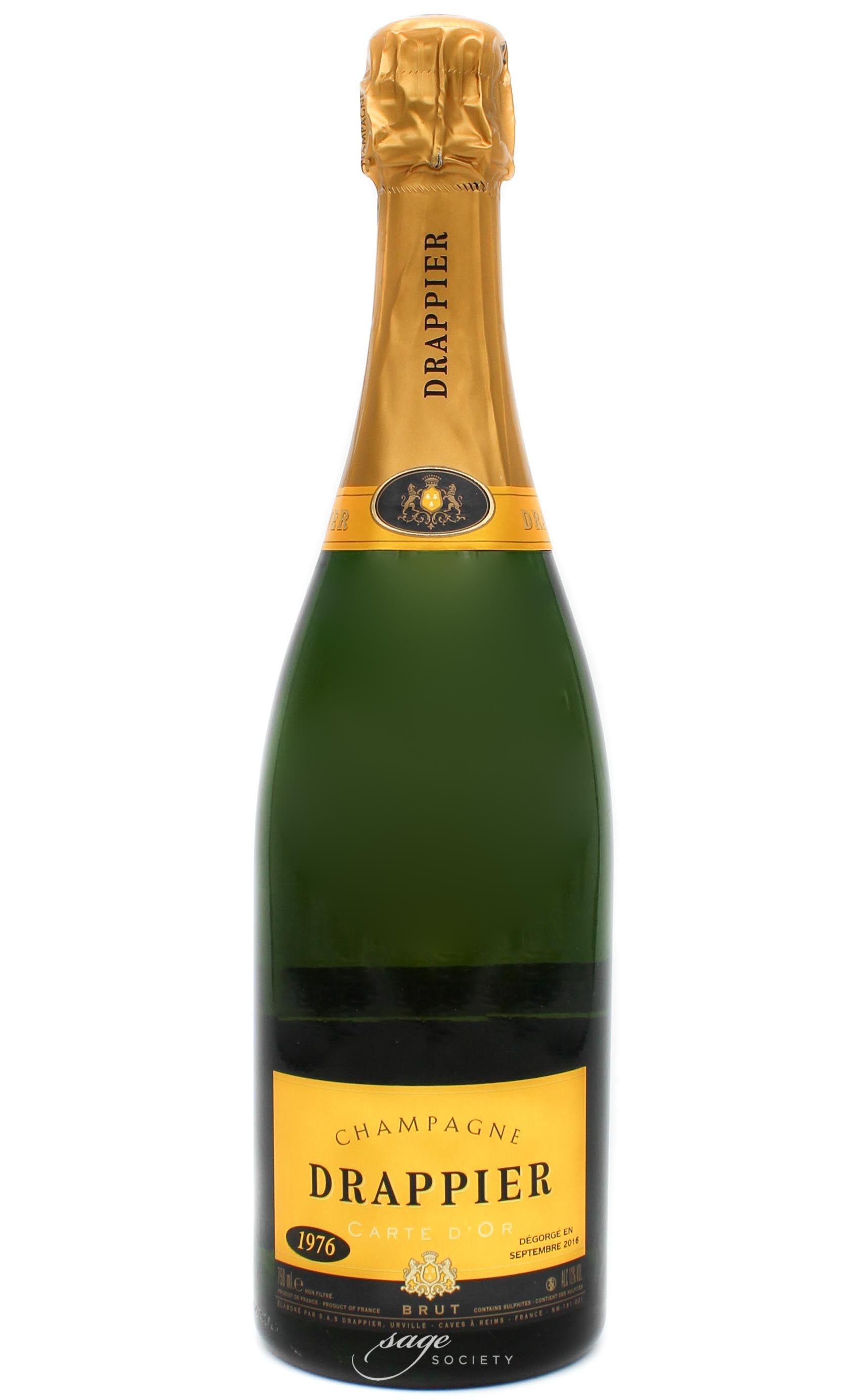 1976 Drappier Champagne Carte d'Or Brut
