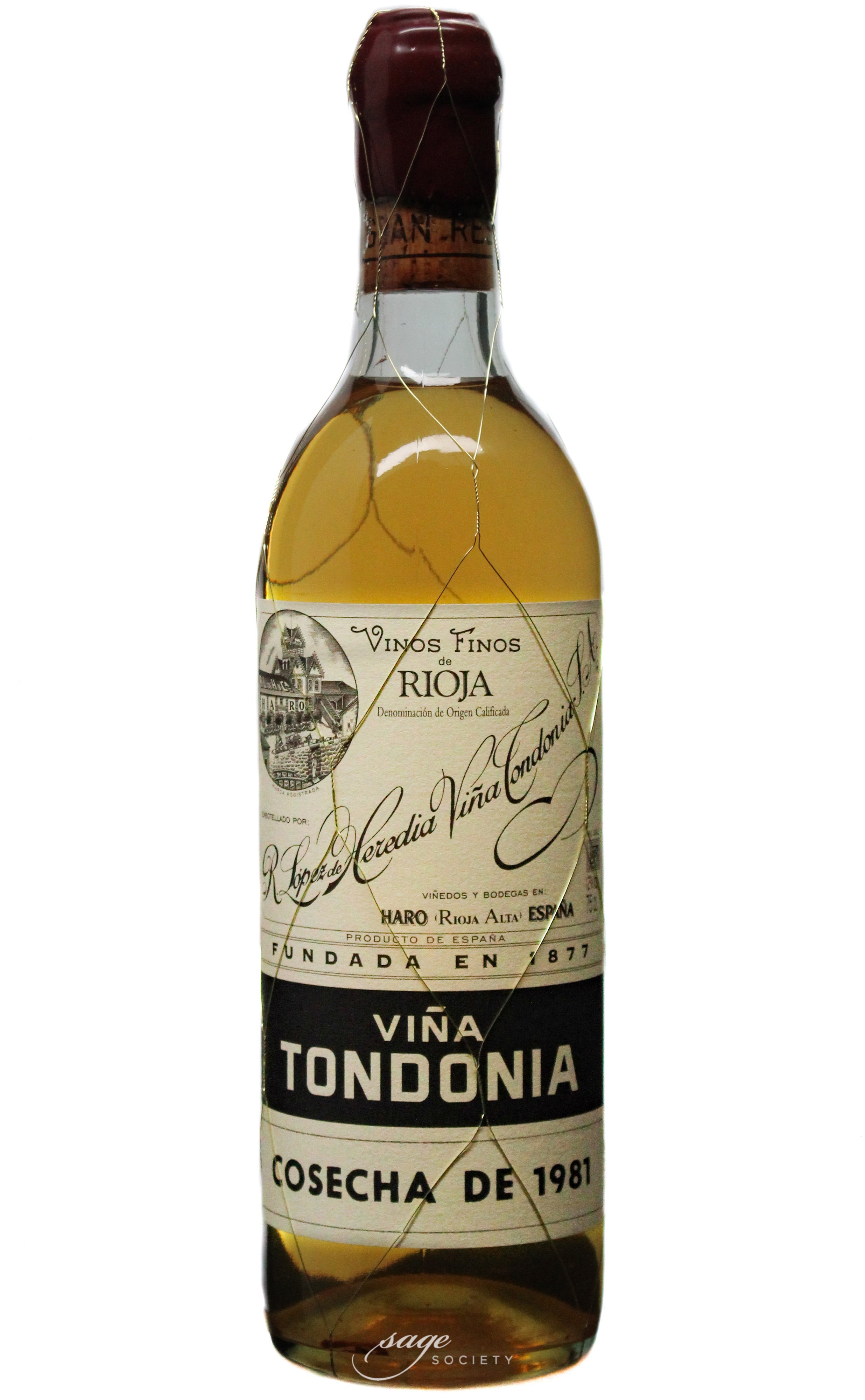 1981 R. López de Heredia Rioja Blanco Gran Reserva Viña Tondonia