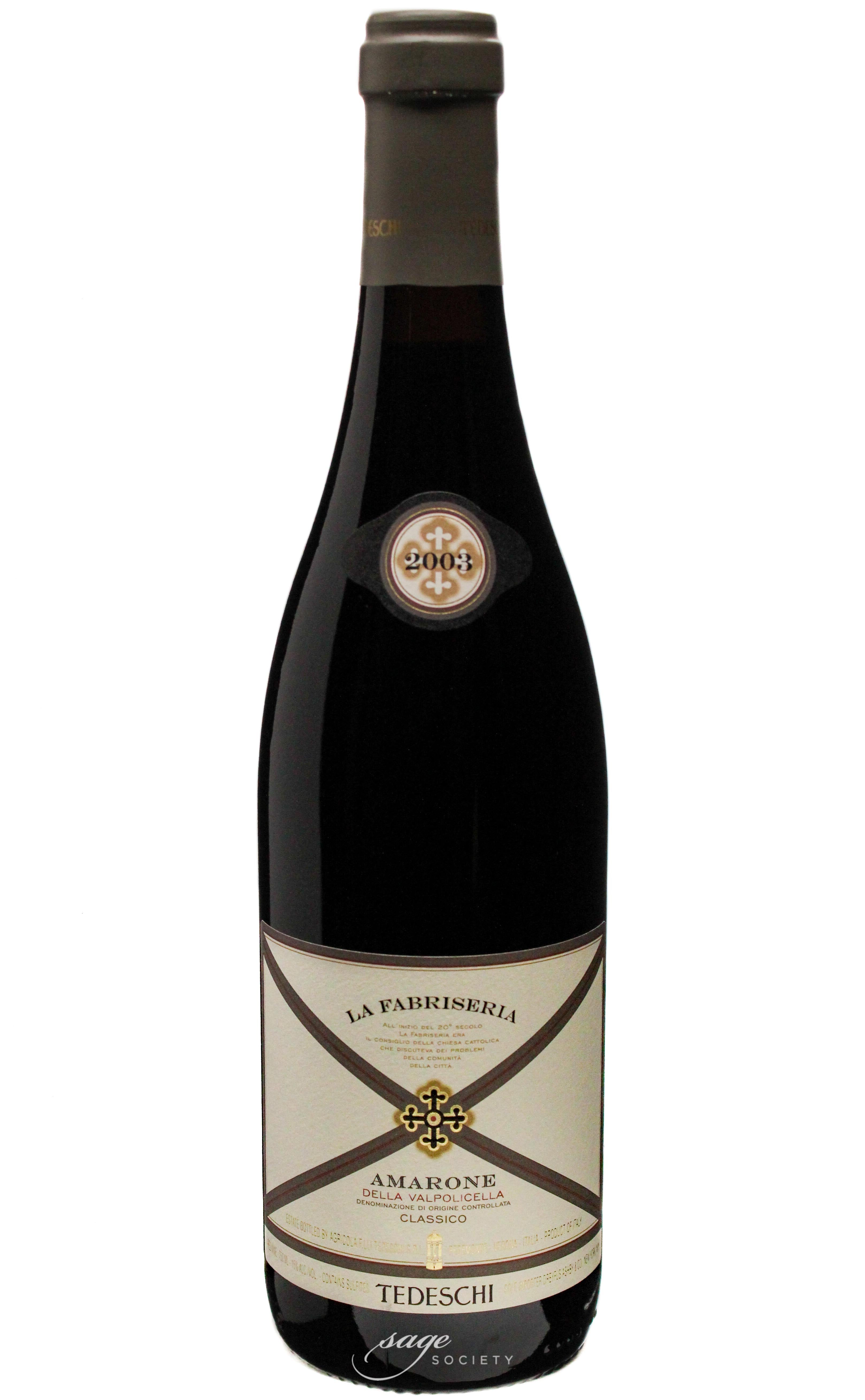 2003 Tedeschi Amarone della Valpolicella Classico la Fabriseria