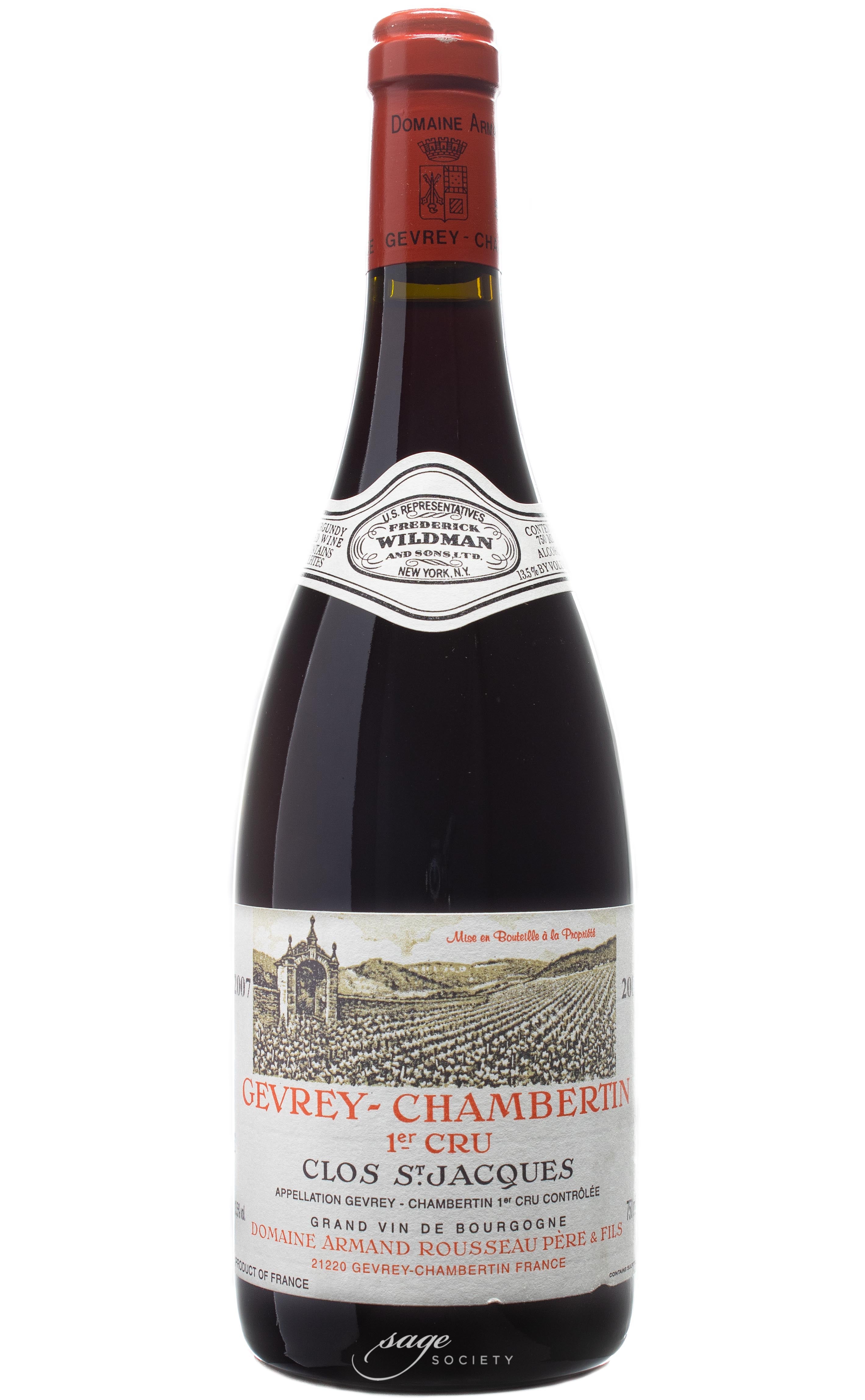 2007 Domaine Armand Rousseau Père et Fils Gevrey-Chambertin 1er Cru Clos St. Jacques