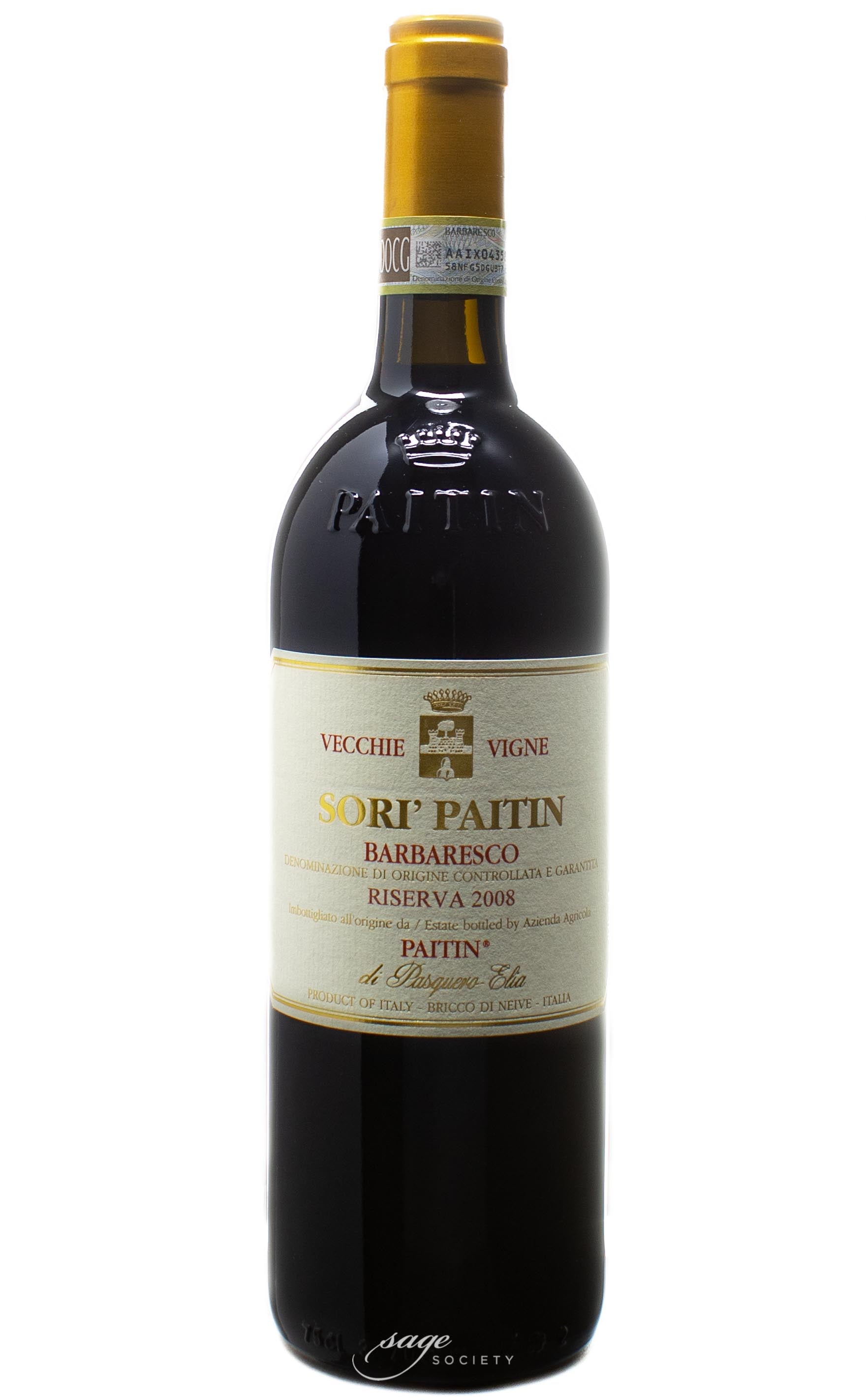 2008 Paitin di Pasquero-Elia Barbaresco Vecchie Vigne Riserva Sorì Paitin