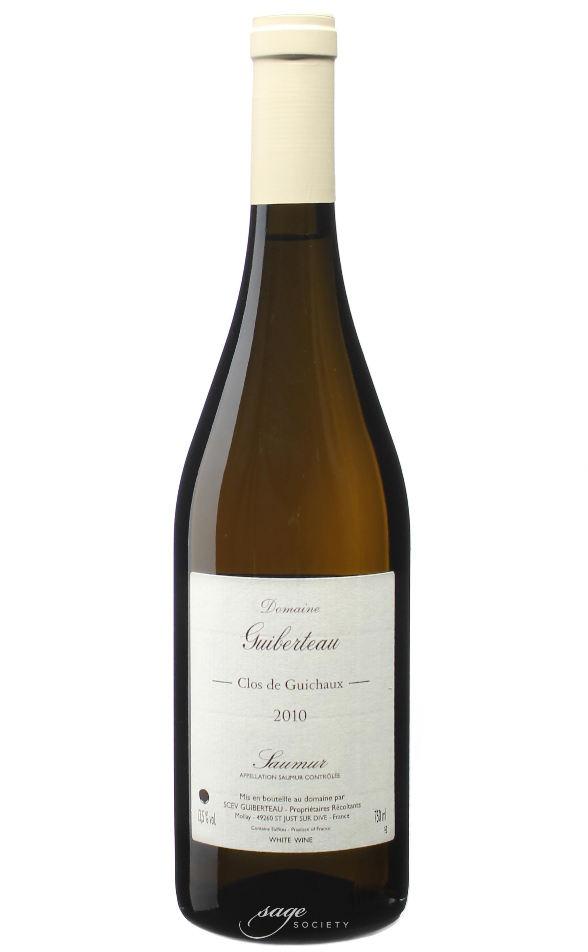 2010 Domaine Guiberteau Saumur Clos de Guichaux