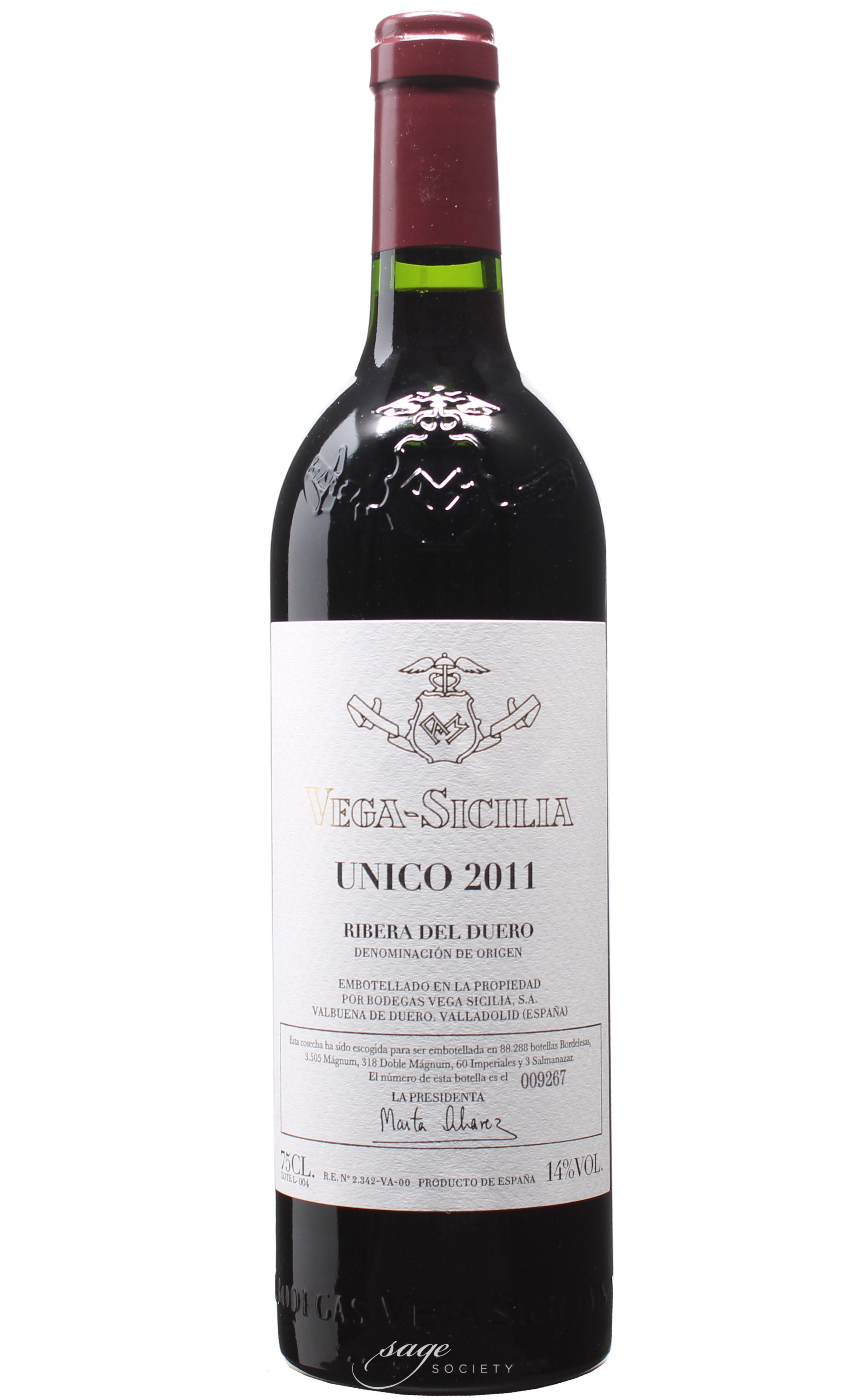 2011 Bodegas Vega-Sicilia Ribera del Duero Único