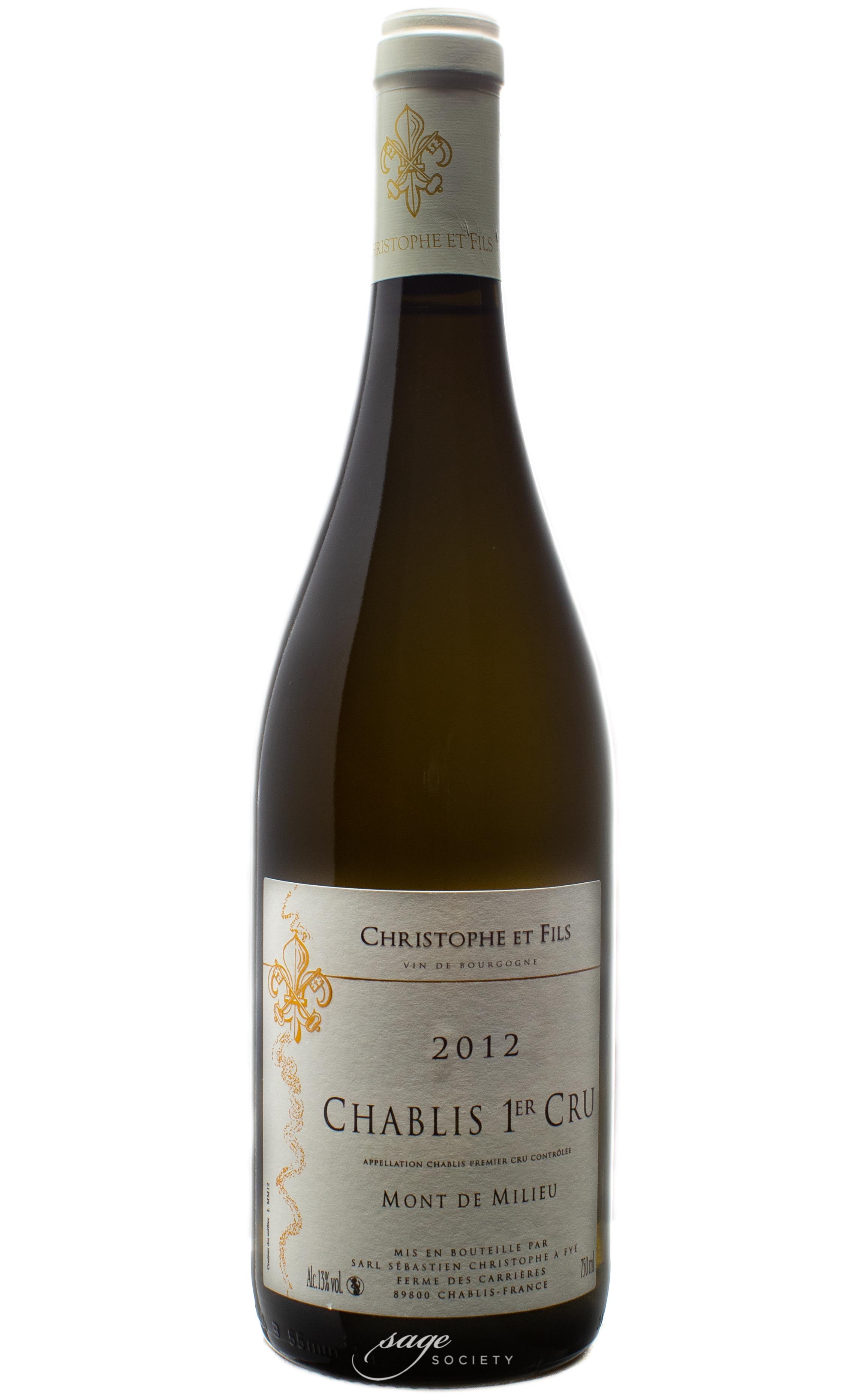 2012 Christophe et Fils Chablis 1er Cru Mont de Milieu