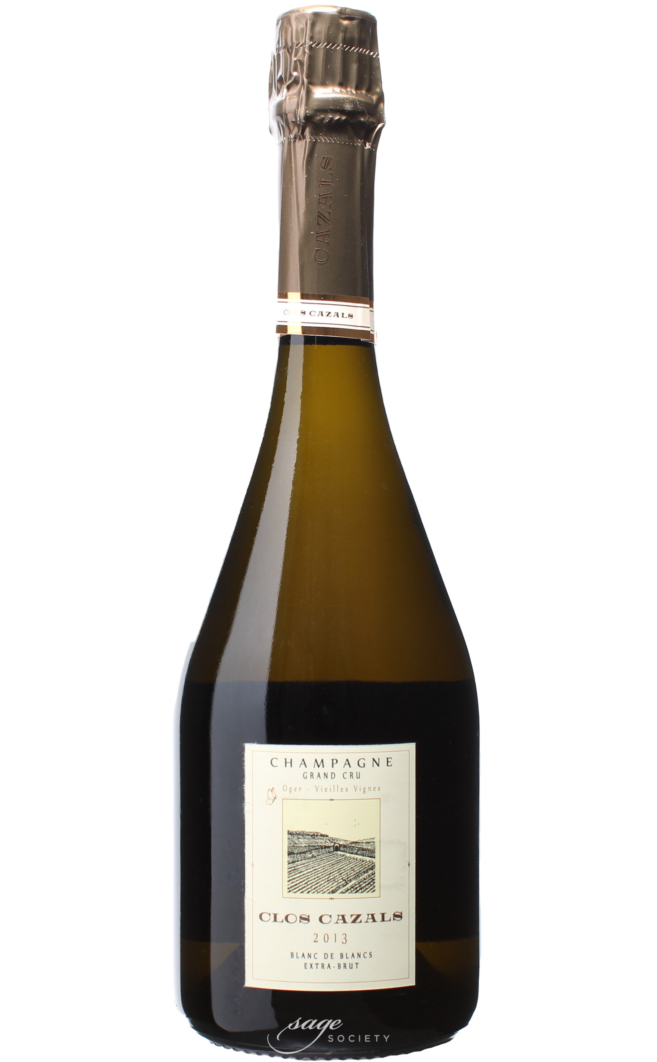 2013 Claude Cazals Champagne Grand Cru Blanc de Blancs Clos Cazals
