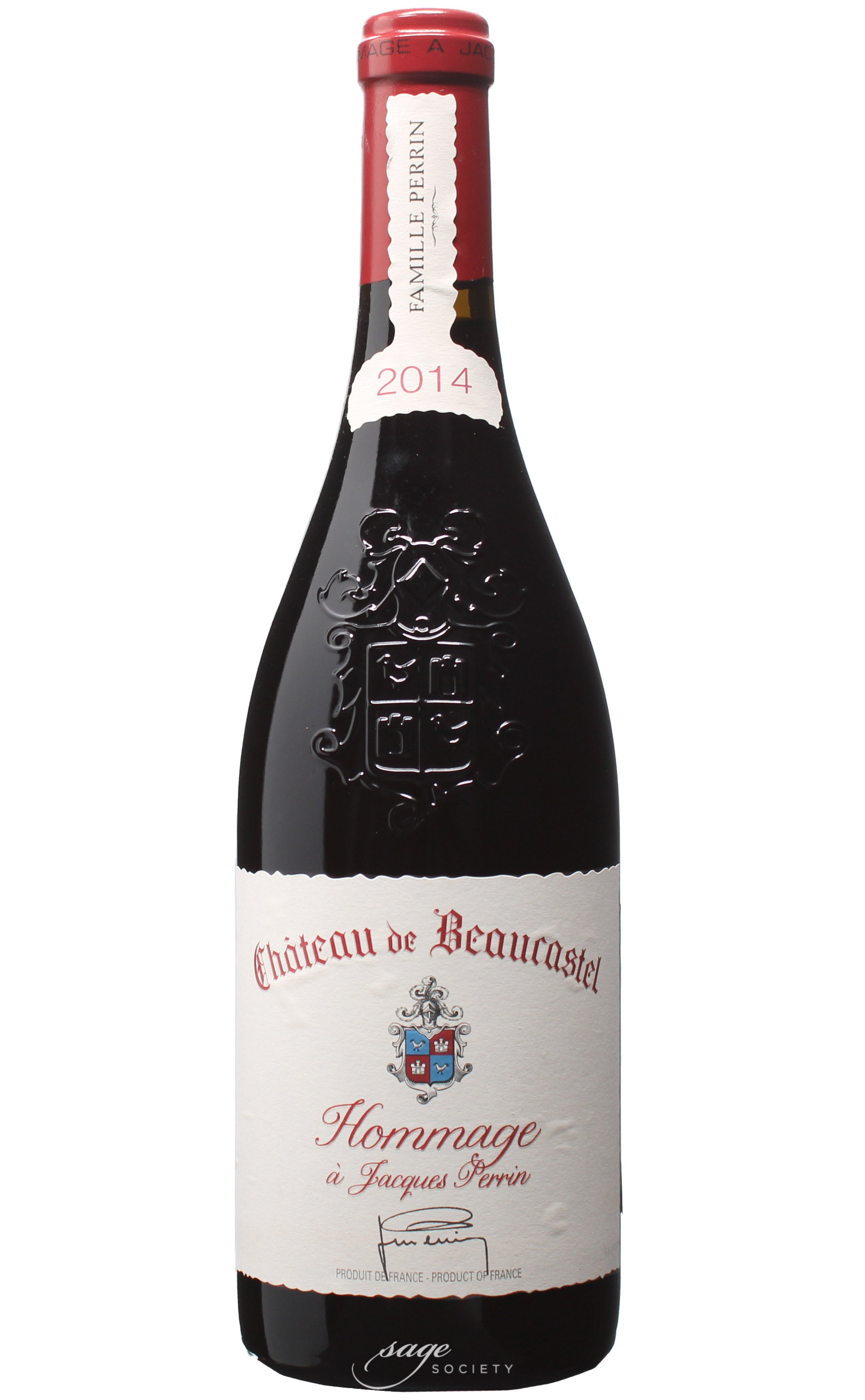 2014 Château de Beaucastel Châteauneuf-du-Pape Hommage à Jacques Perrin