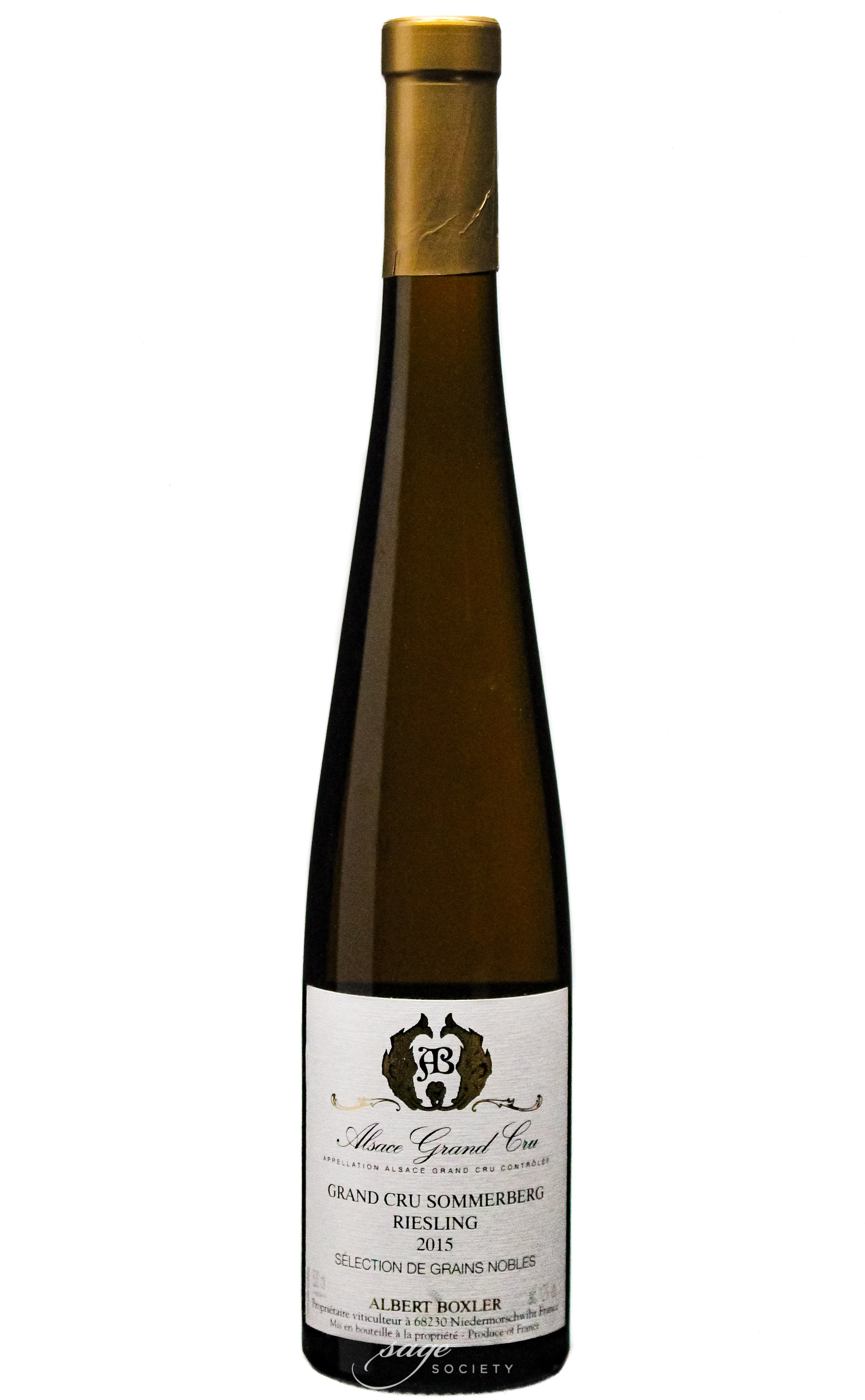 2015 Albert Boxler Riesling Sommerberg Dudenstein Séléction De Grains Nobles 500ml