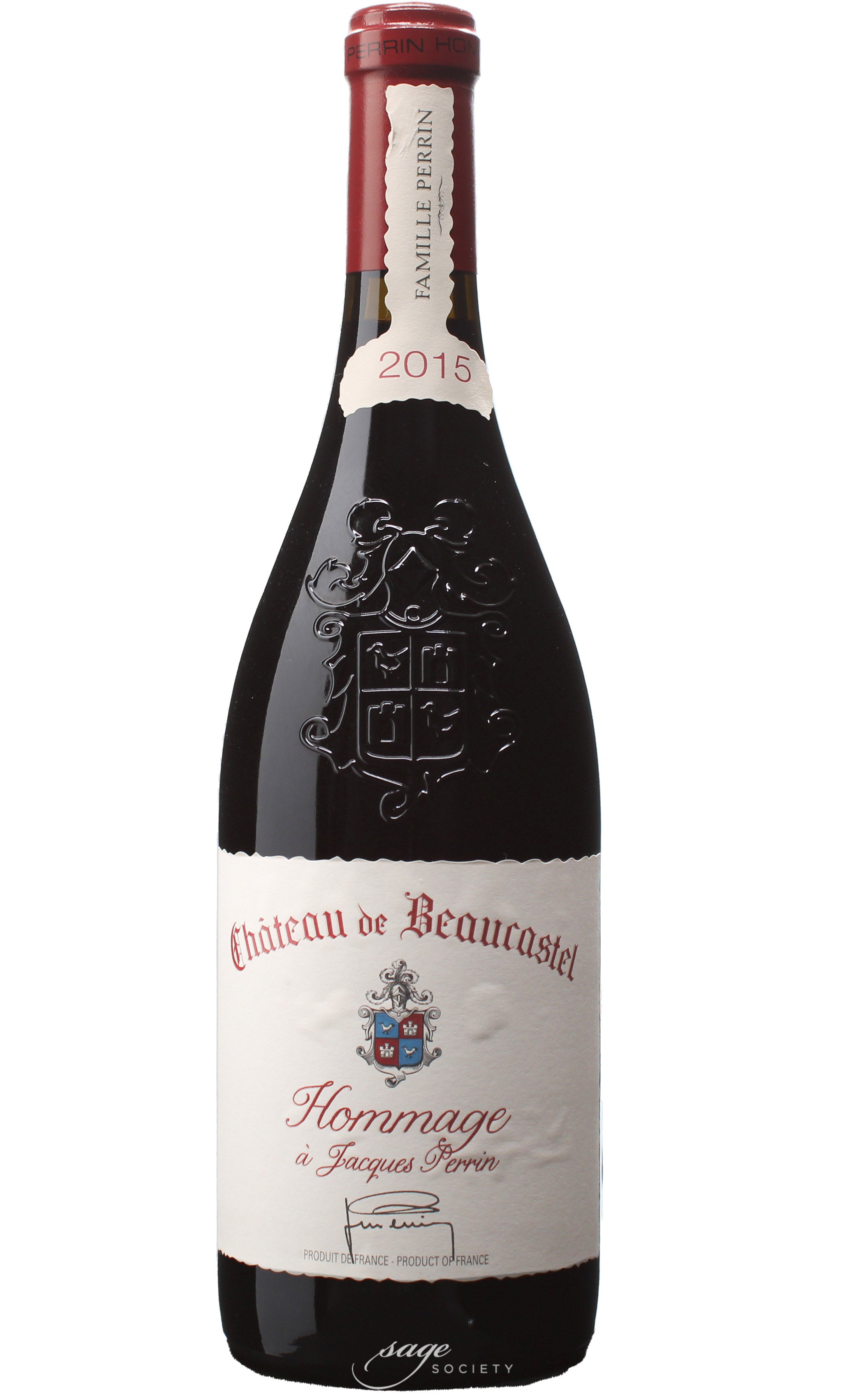 2015 Château de Beaucastel Châteauneuf-du-Pape Hommage à Jacques Perrin