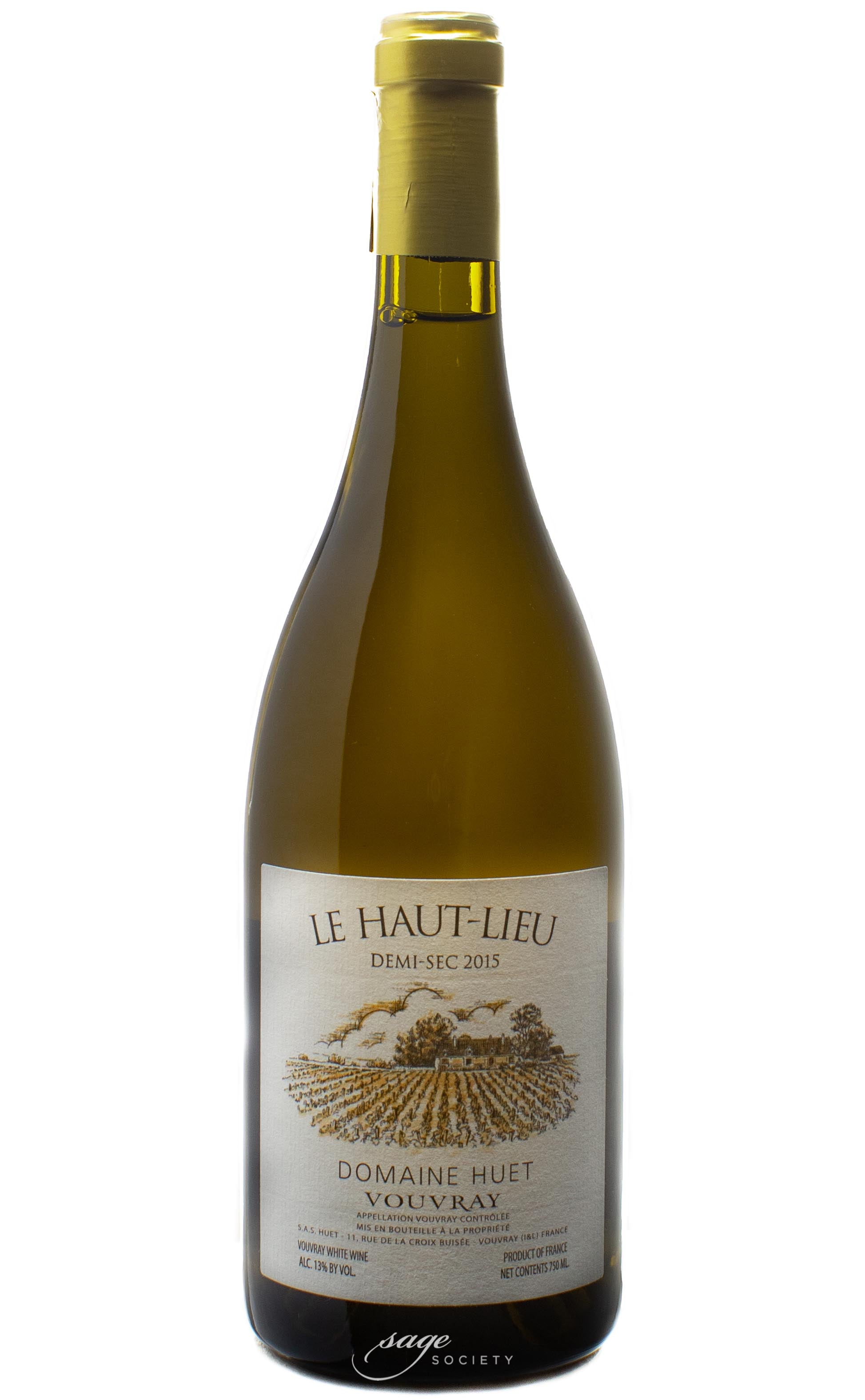 2015 Domaine Huet Vouvray Demi-Sec Le Haut-Lieu