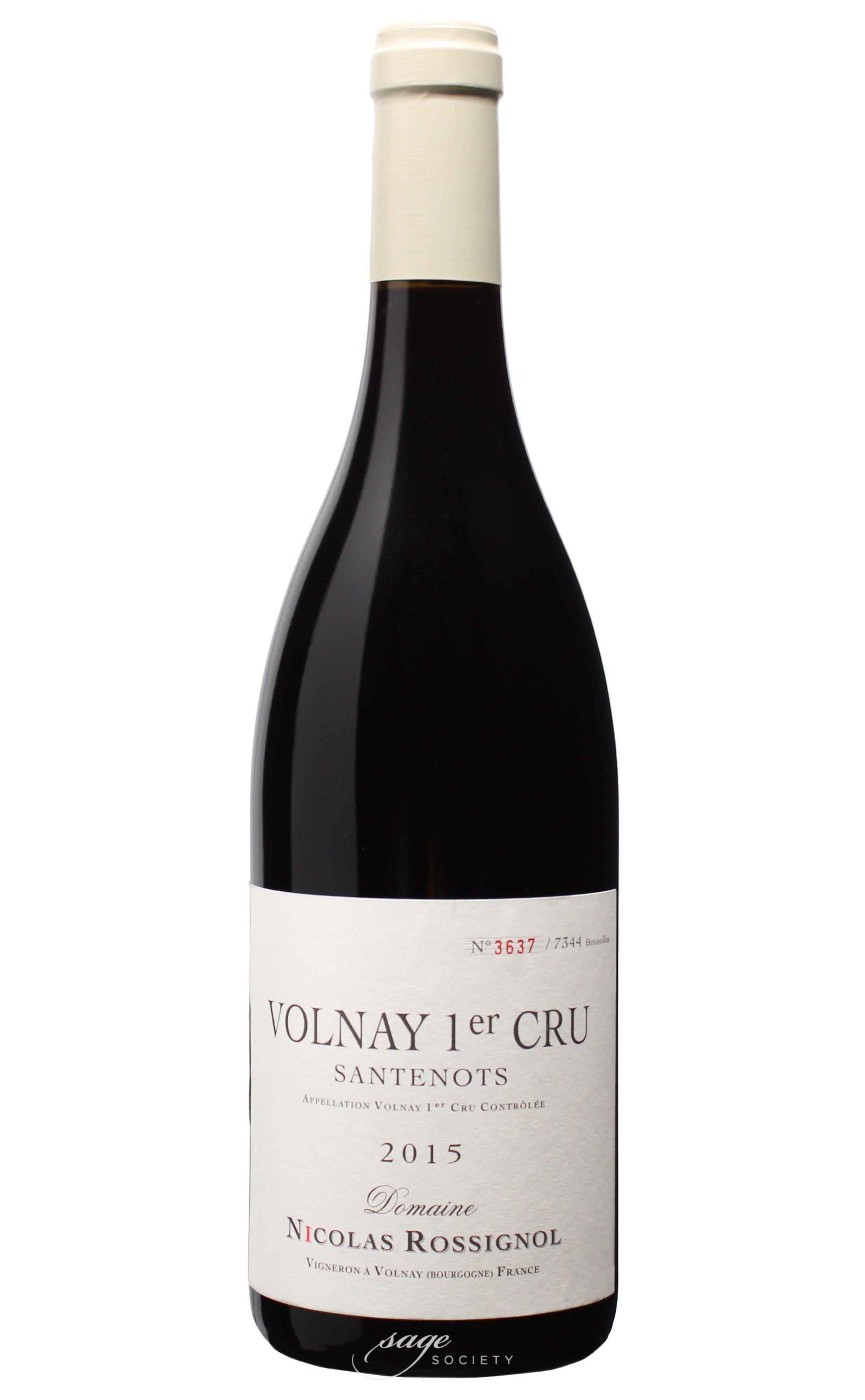 2015 Nicolas Rossignol Volnay 1er Cru Santenots