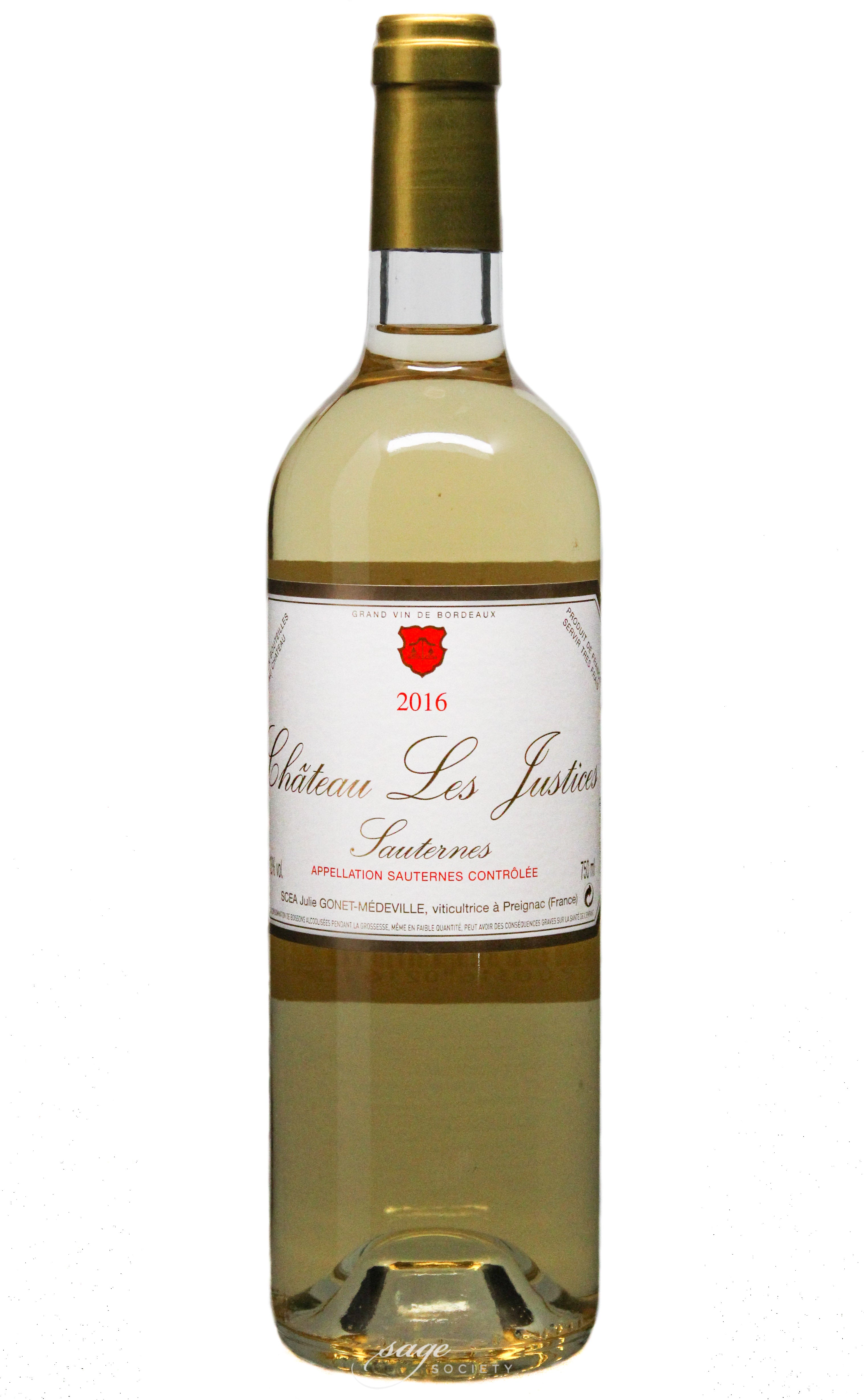 2016 Château Les Justices Sauternes