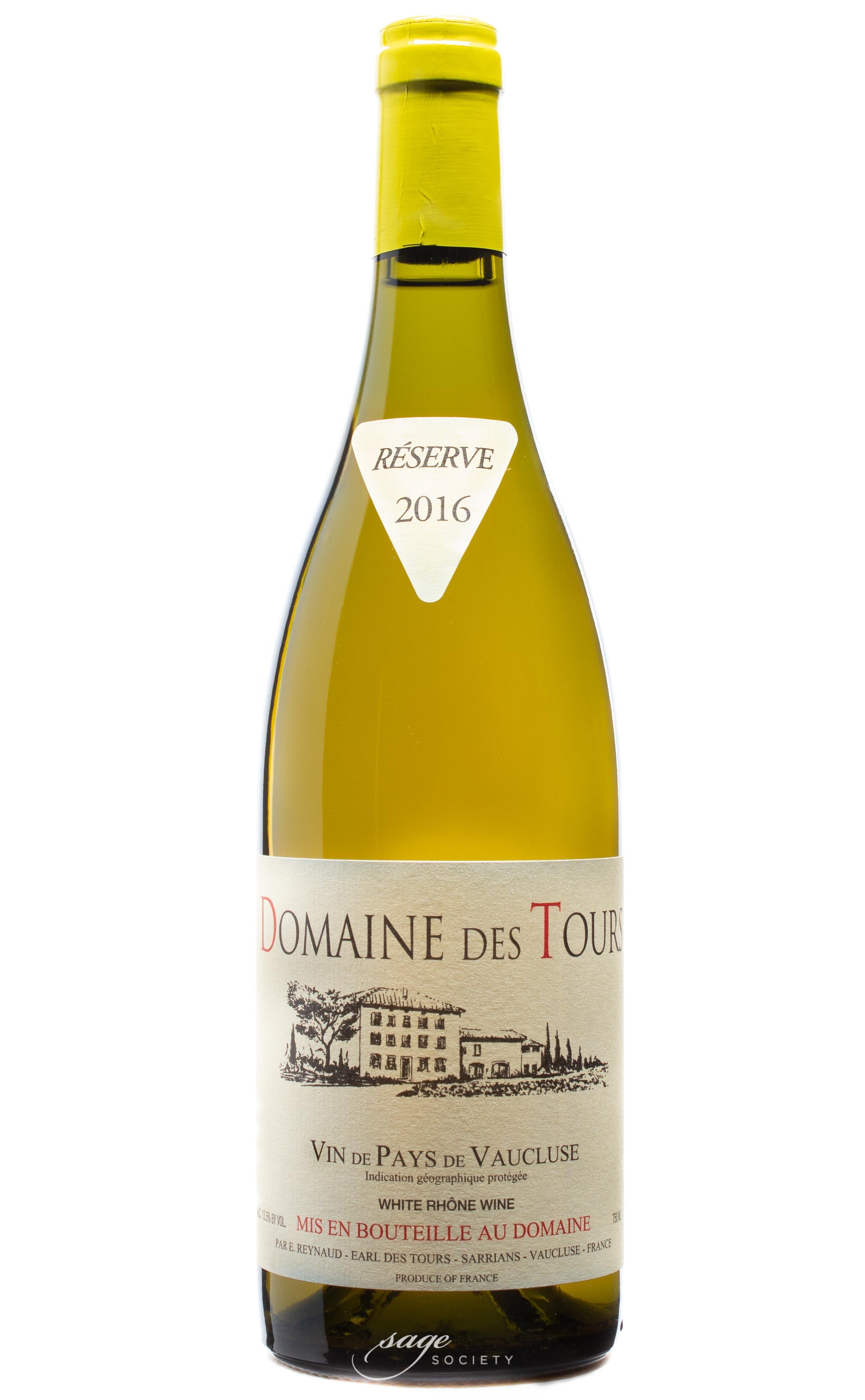 2016 Domaine des Tours Vaucluse Blanc