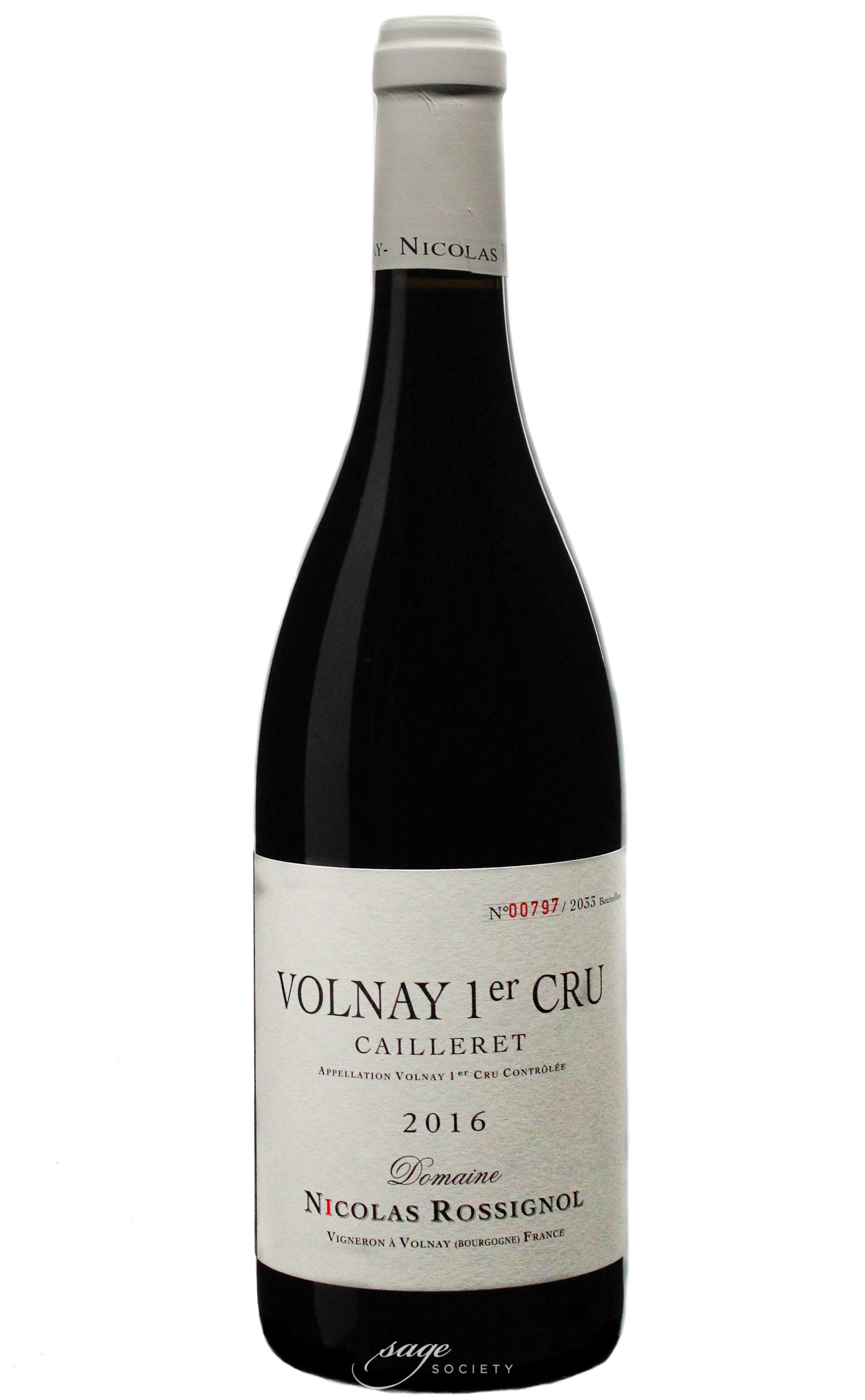 2016 Nicolas Rossignol Volnay 1er Cru Caillerets