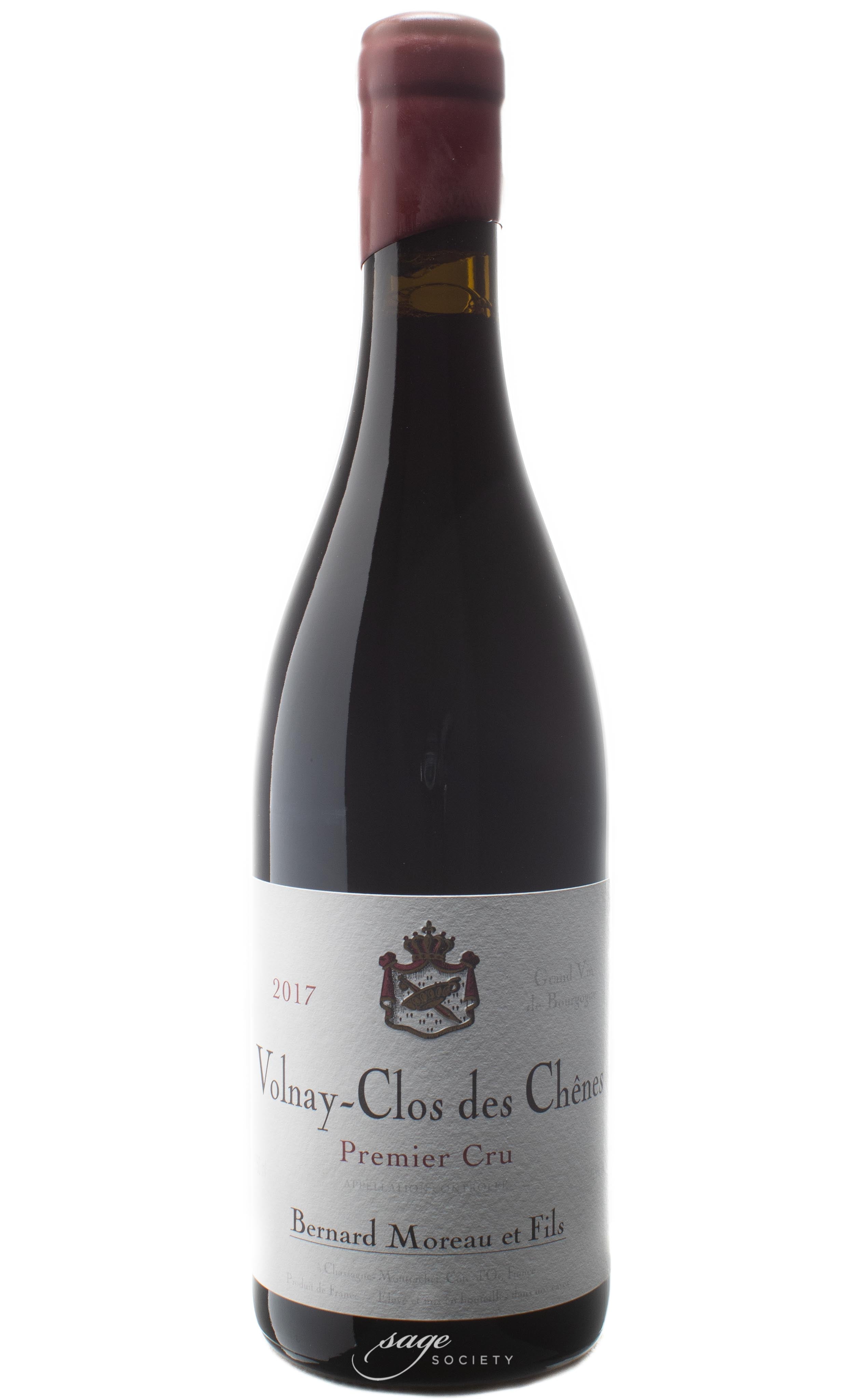 2017 Domaine Bernard Moreau et Fils Volnay 1er Cru Clos des Chênes