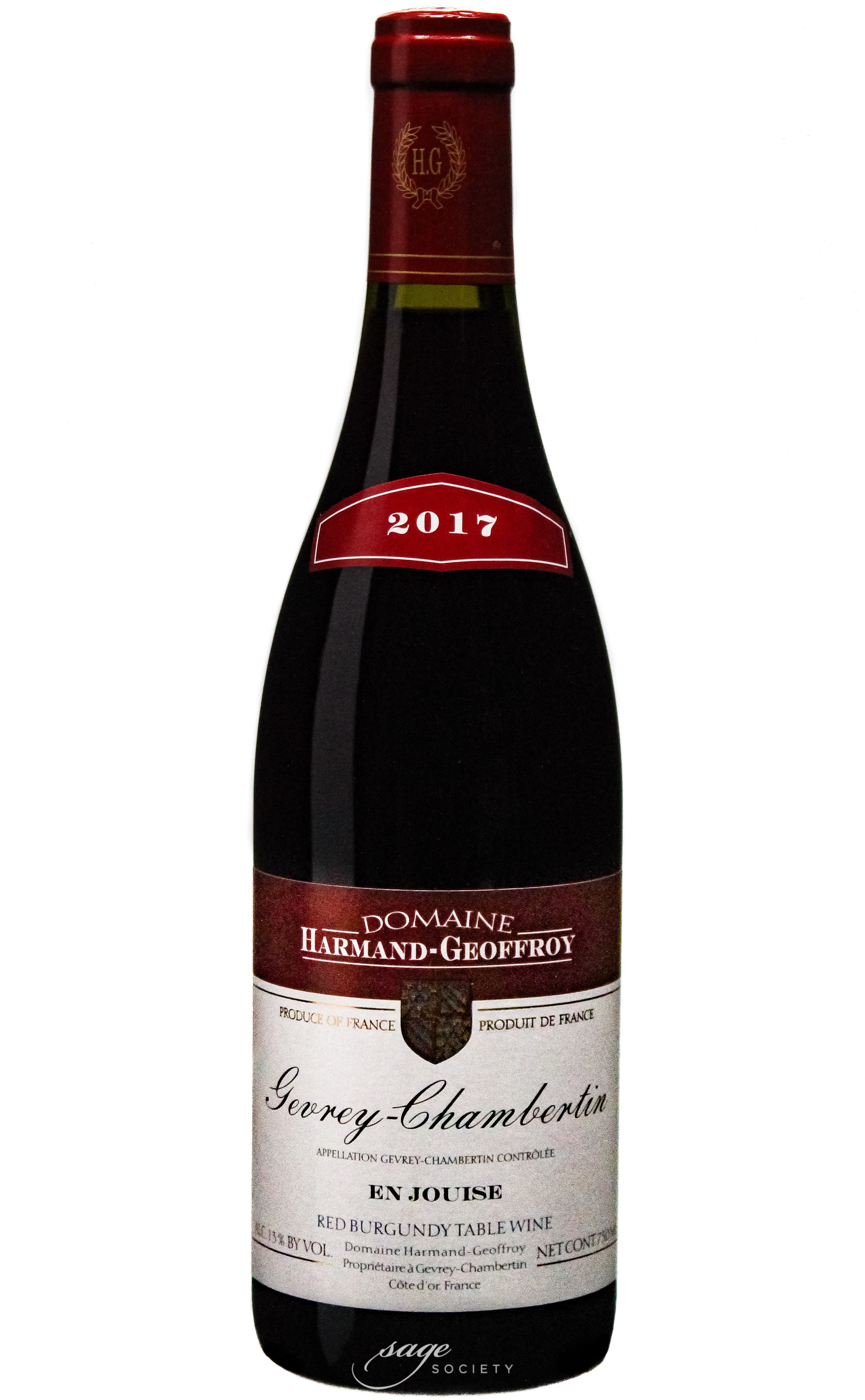 2017 Domaine Harmand-Geoffroy Gevrey-Chambertin en Jouise