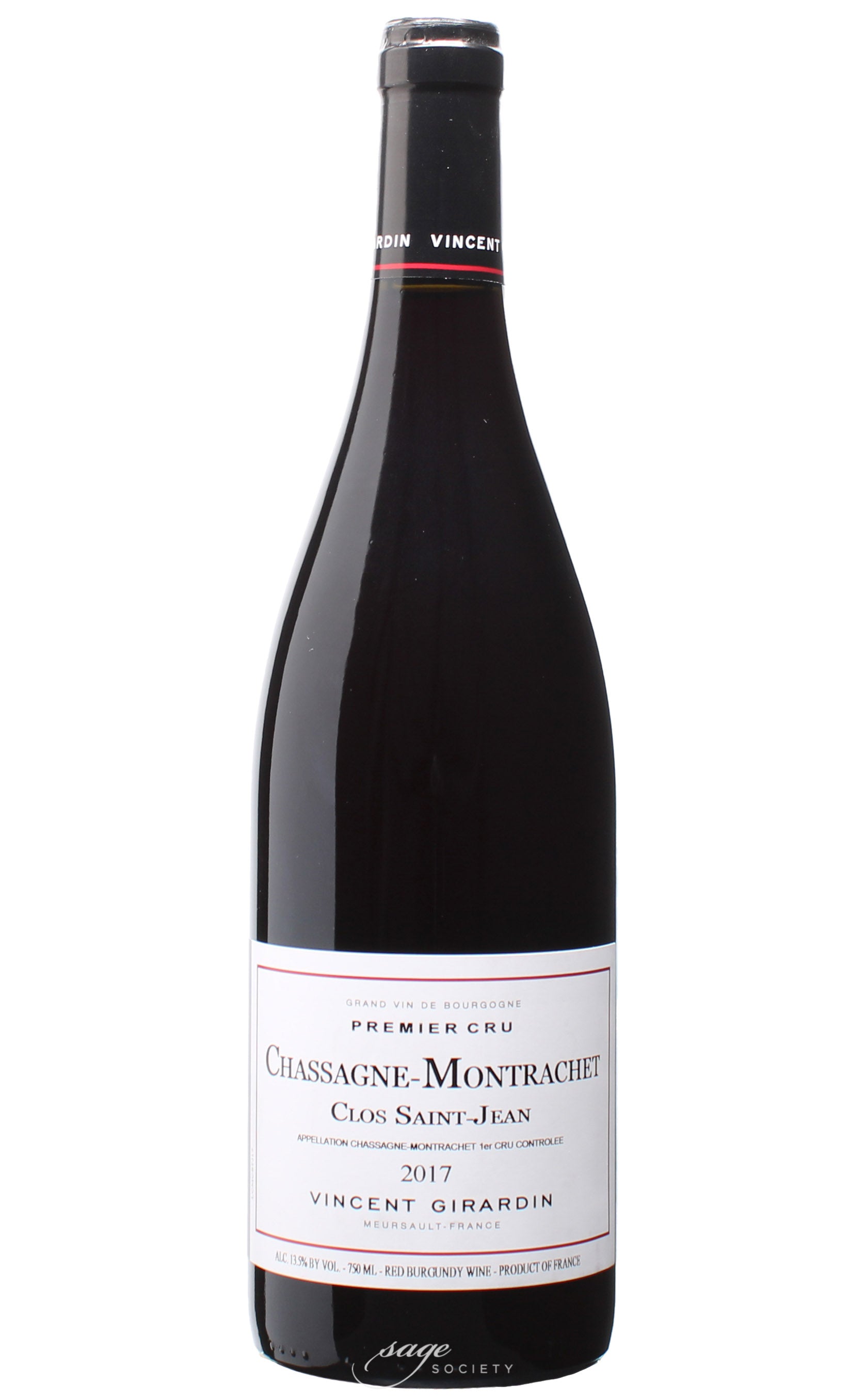 2017 Domaine / Maison Vincent Girardin Chassagne-Montrachet 1er Cru Clos St. Jean Rouge