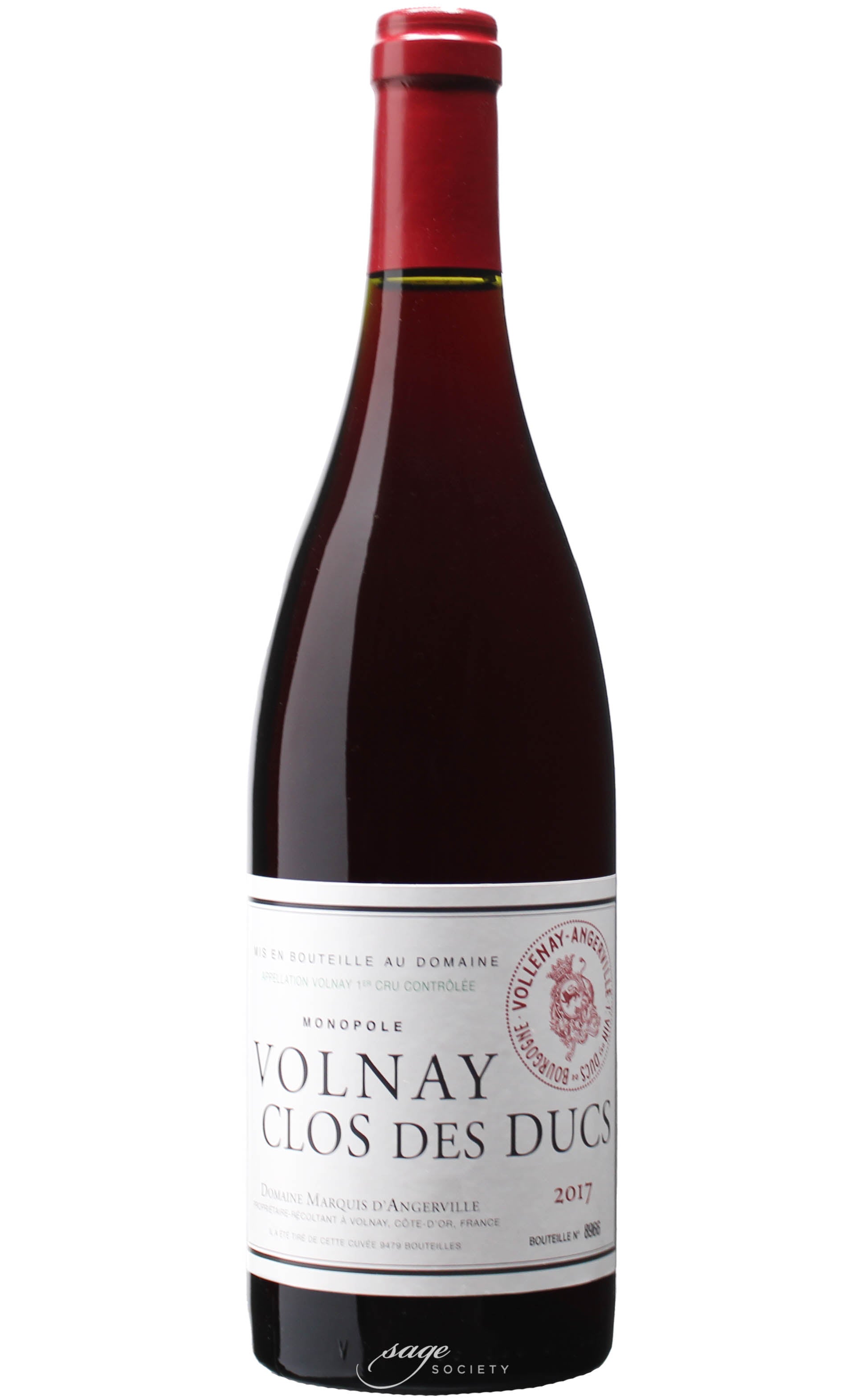 2017 Domaine Marquis d'Angerville Volnay 1er Cru Clos des Ducs