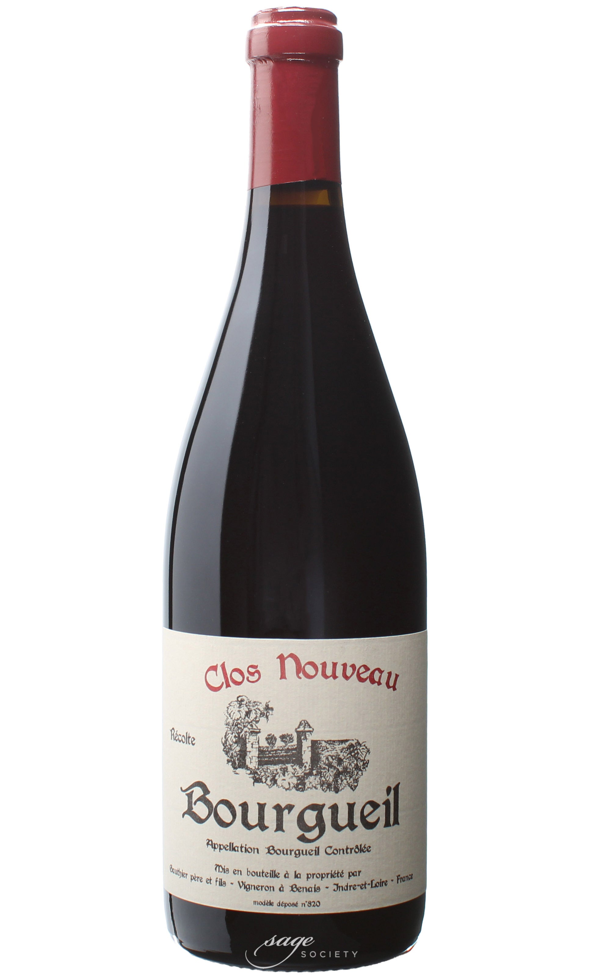 2018 Domaine du Bel Air (Pierre et Rodolphe Gauthier) Bourgueil Clos Nouveau