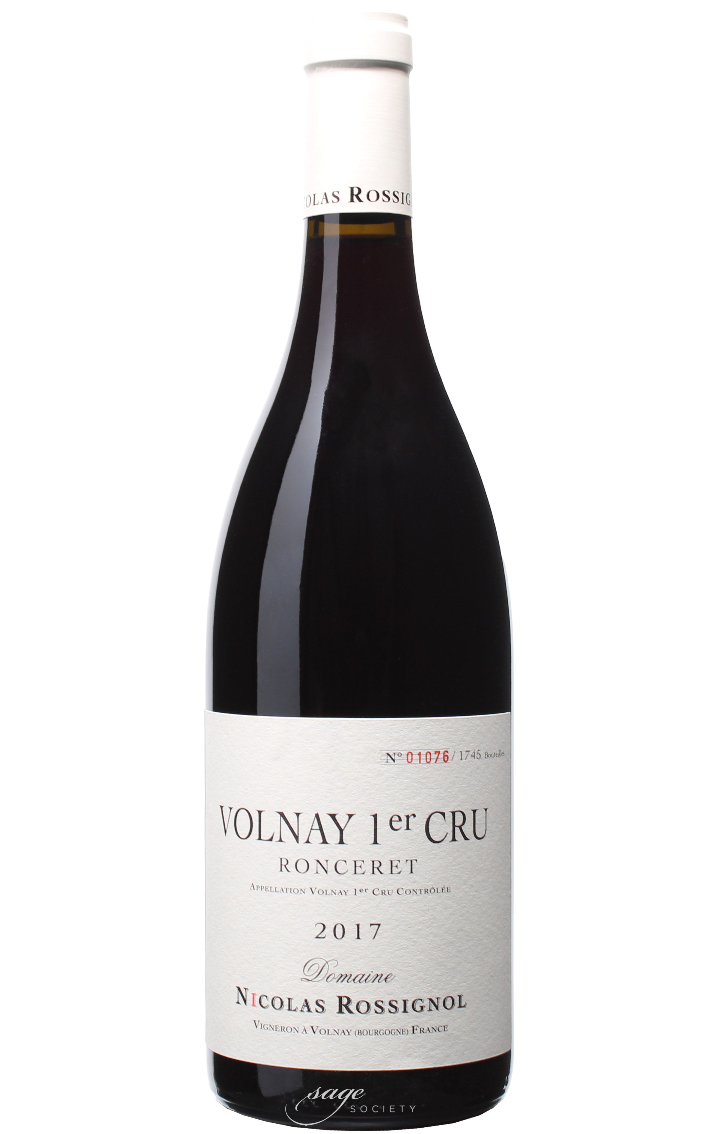 2017 Nicolas Rossignol Volnay 1er Cru Ronceret