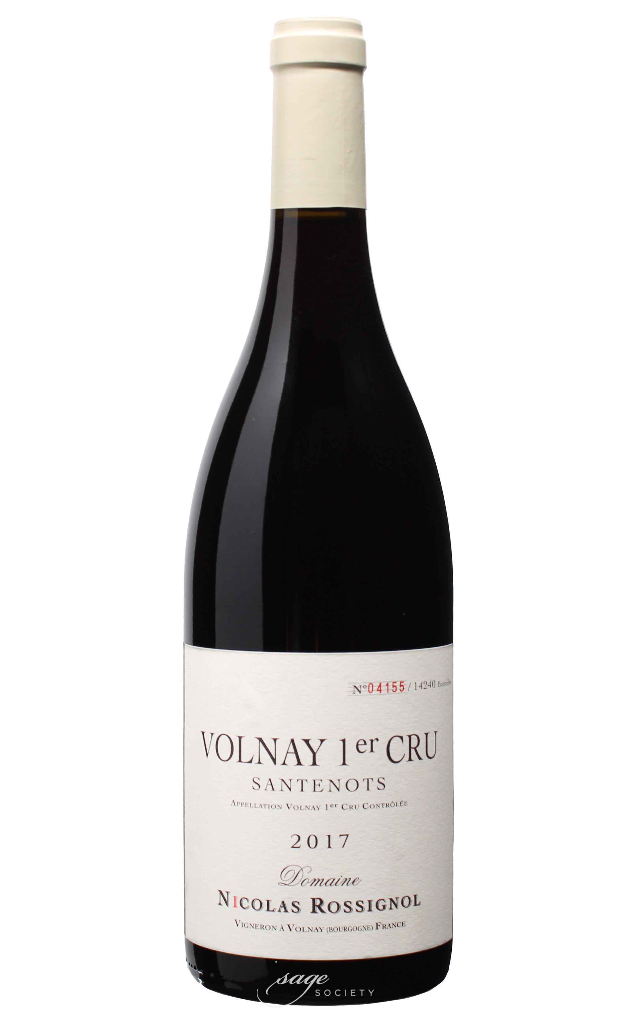 2017 Nicolas Rossignol Volnay 1er Cru Santenots