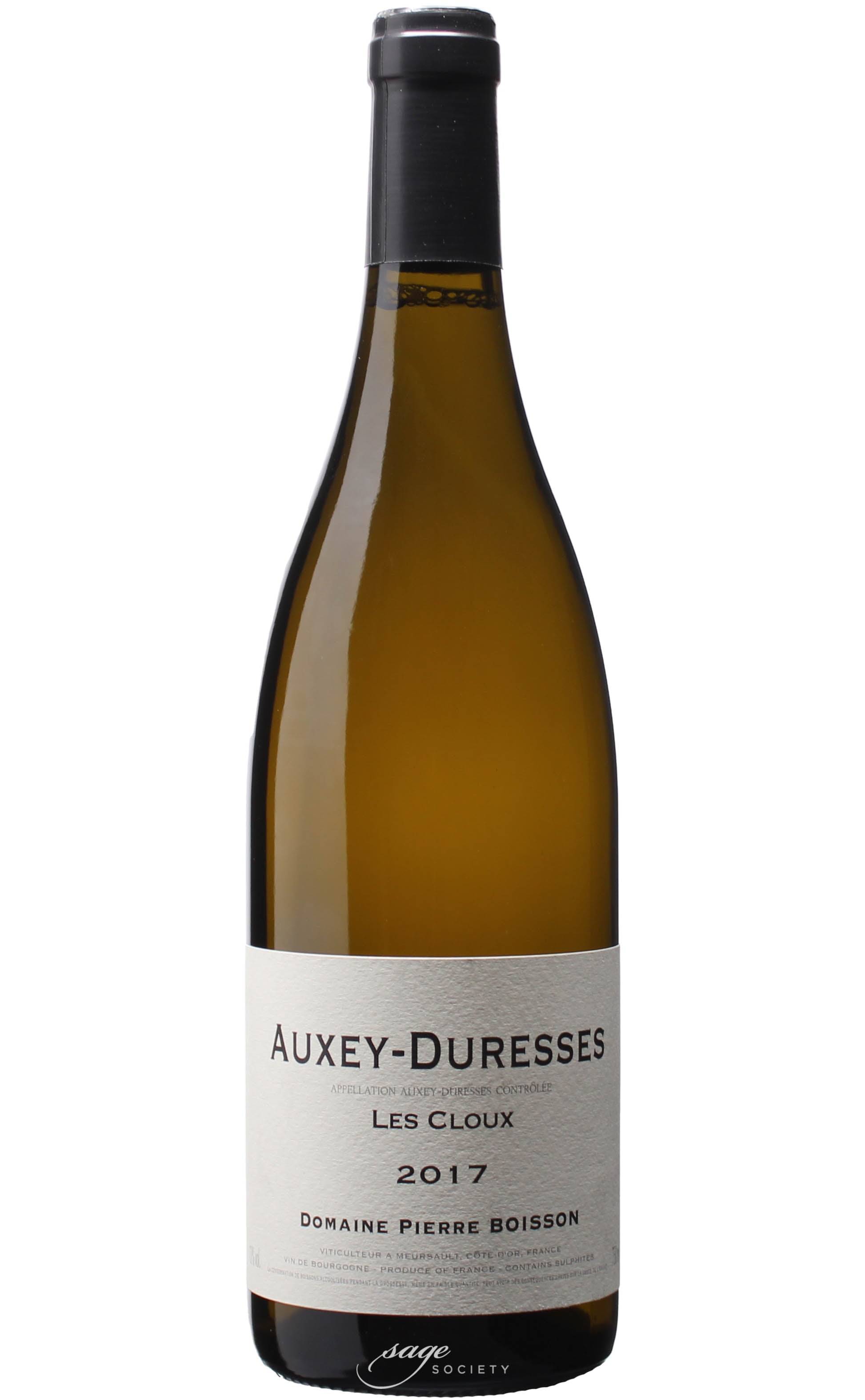 2017 Pierre Boisson Auxey-Duresses Les Cloux Blanc