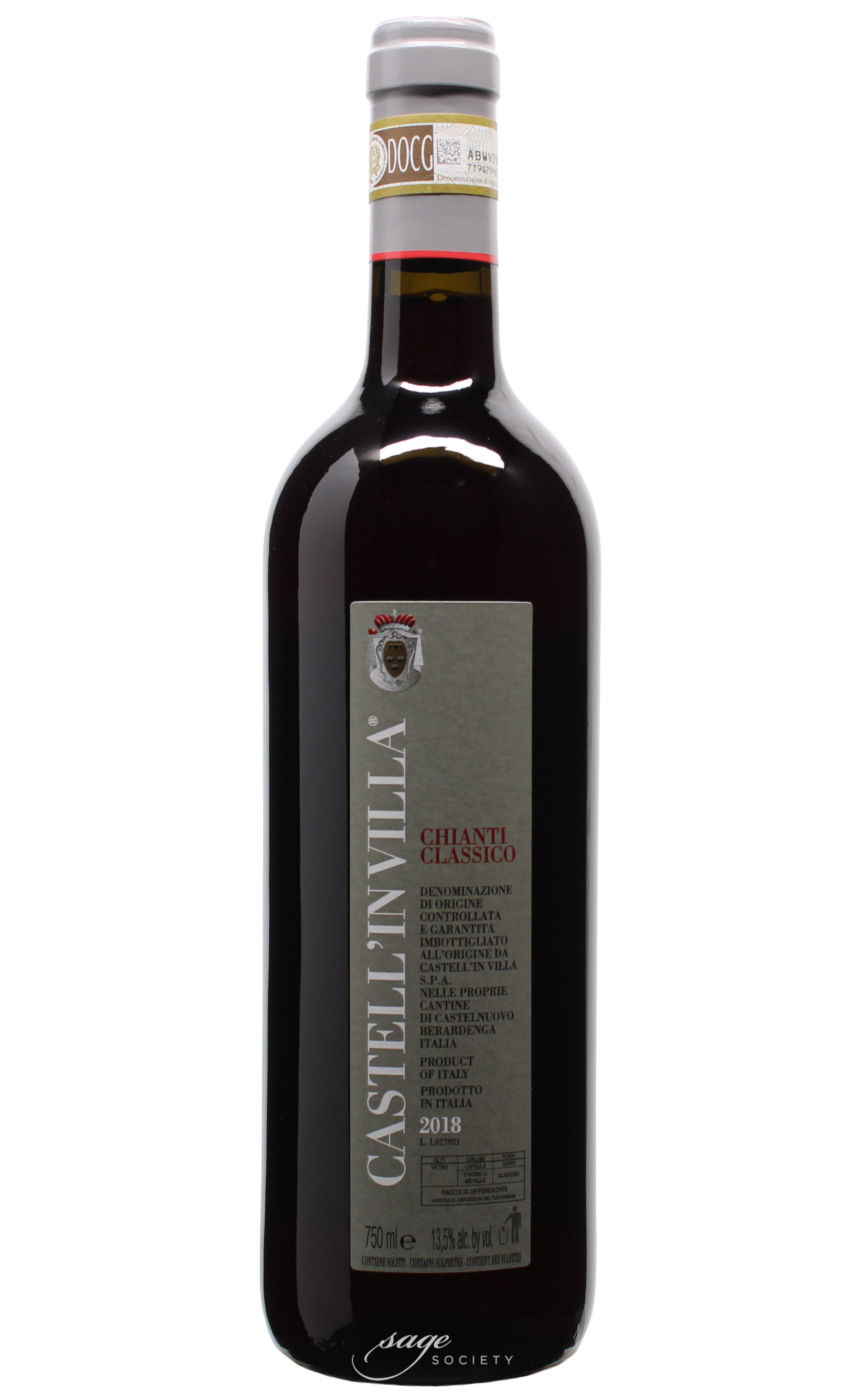 2018 Castell'in Villa Chianti Classico