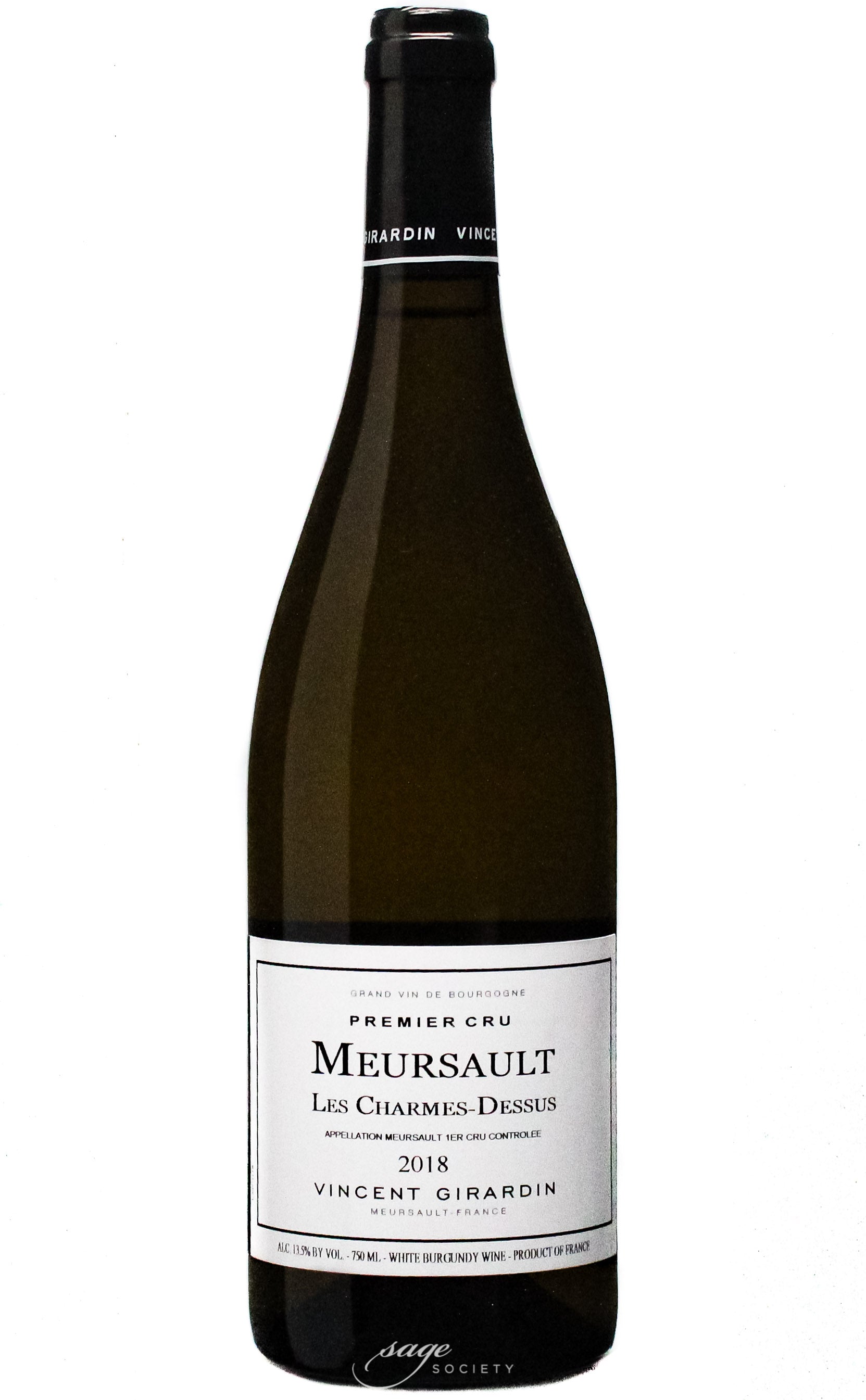 2018 Domaine / Maison Vincent Girardin Meursault 1er Cru Les Charmes-Dessus