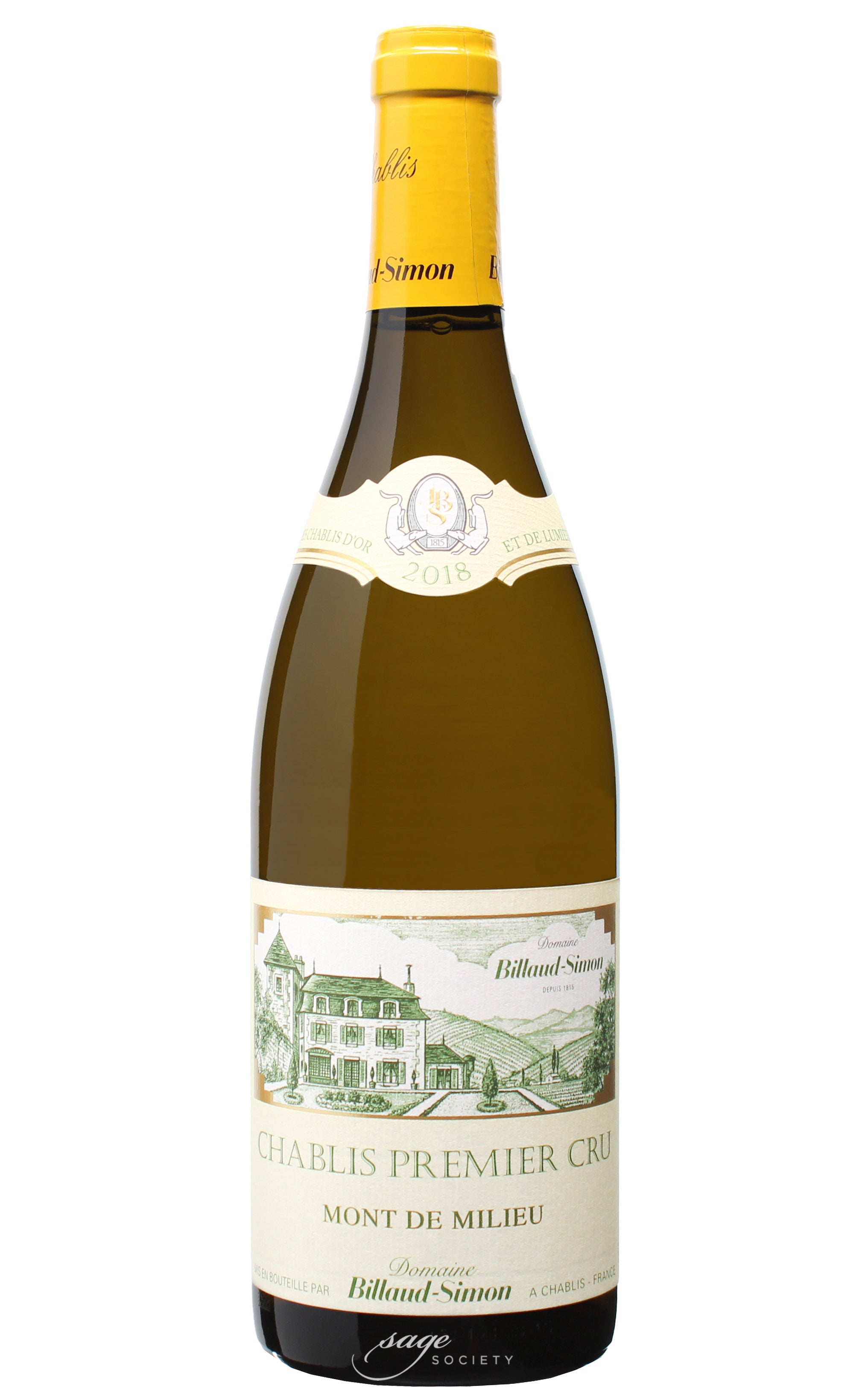 2018 Domaine Billaud-Simon Chablis 1er Cru Mont de Milieu