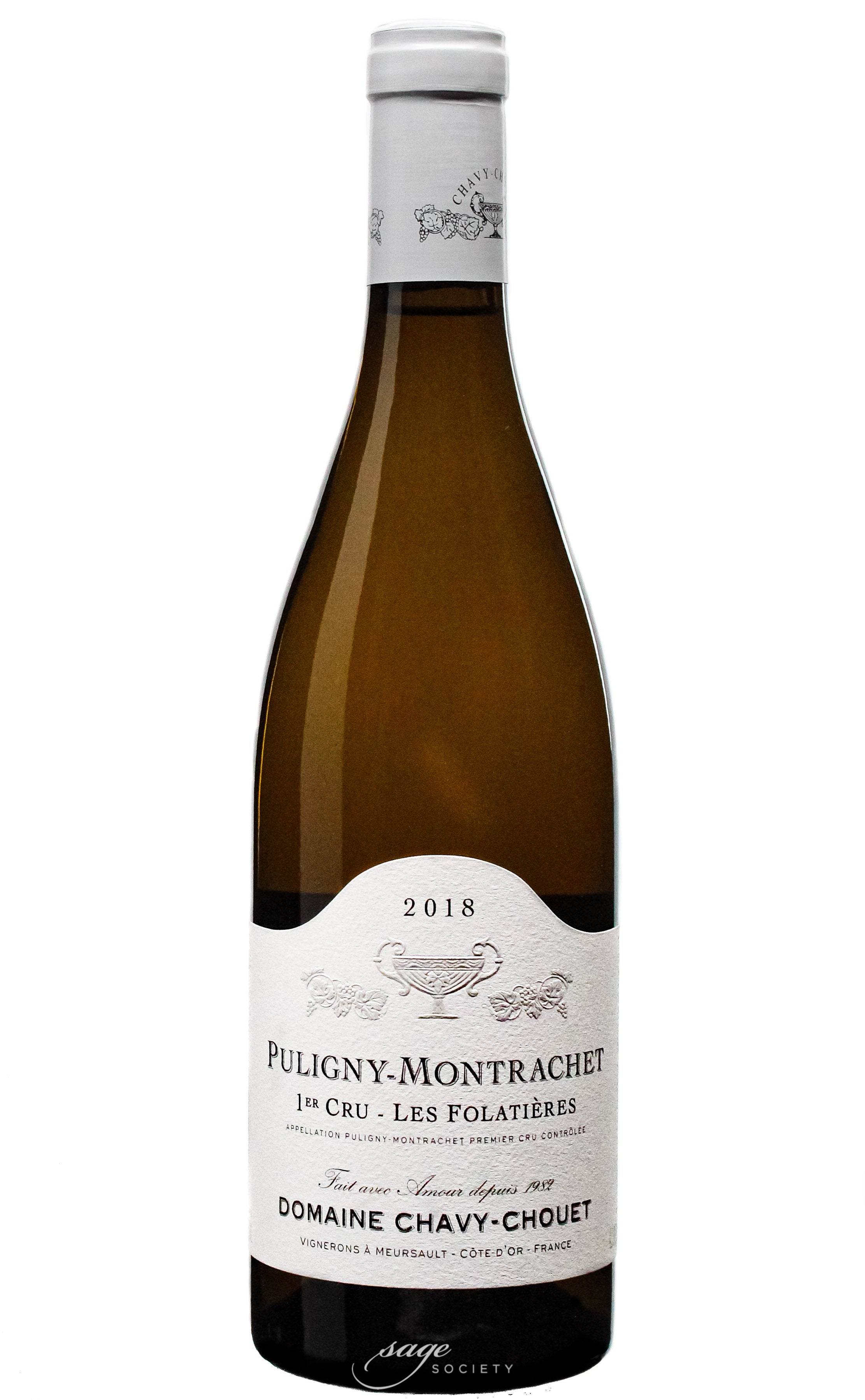 2018 Domaine Chavy-Chouet Puligny-Montrachet 1er Cru Les Folatières