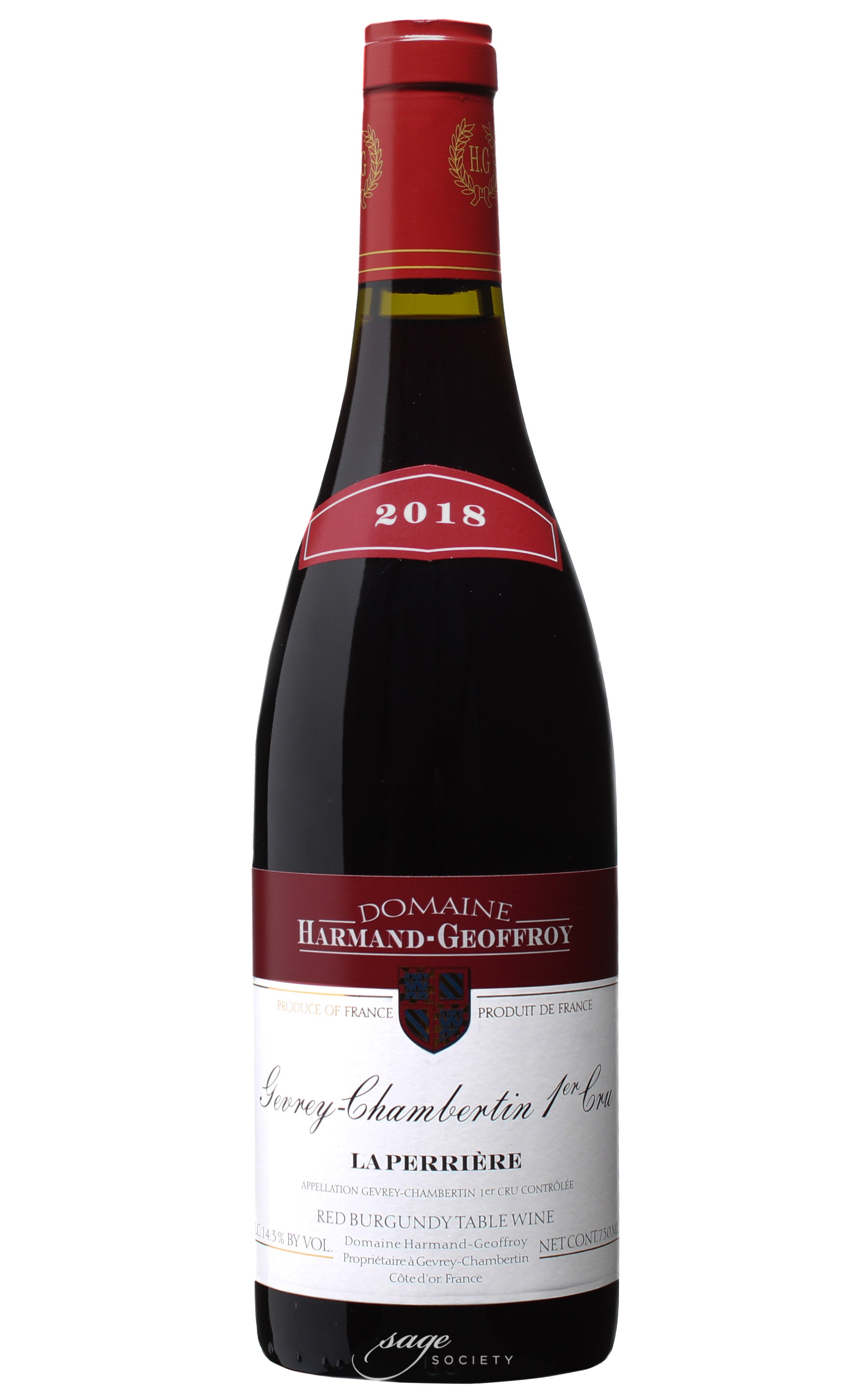 2018 Domaine Harmand-Geoffroy Gevrey-Chambertin 1er Cru La Perrière