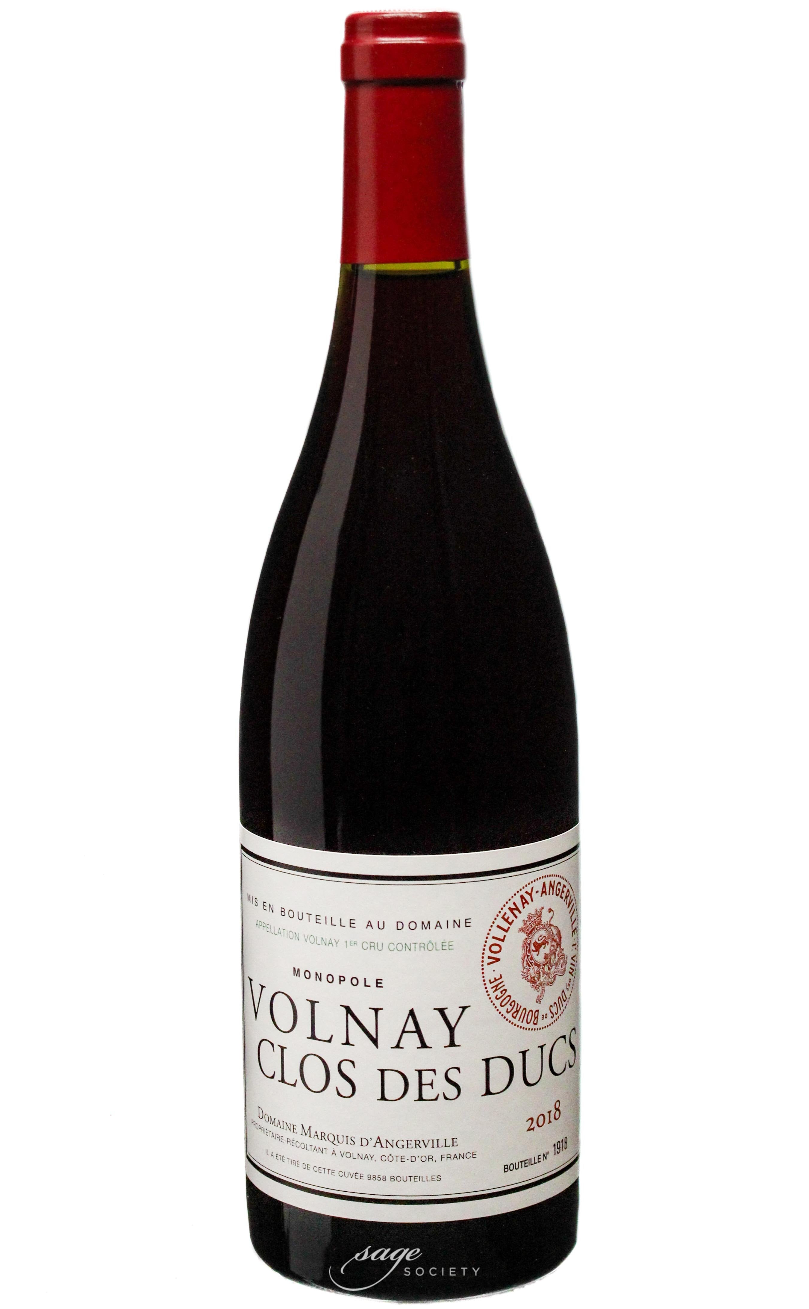 2018 Domaine Marquis d'Angerville Volnay 1er Cru Clos des Ducs 1.5L