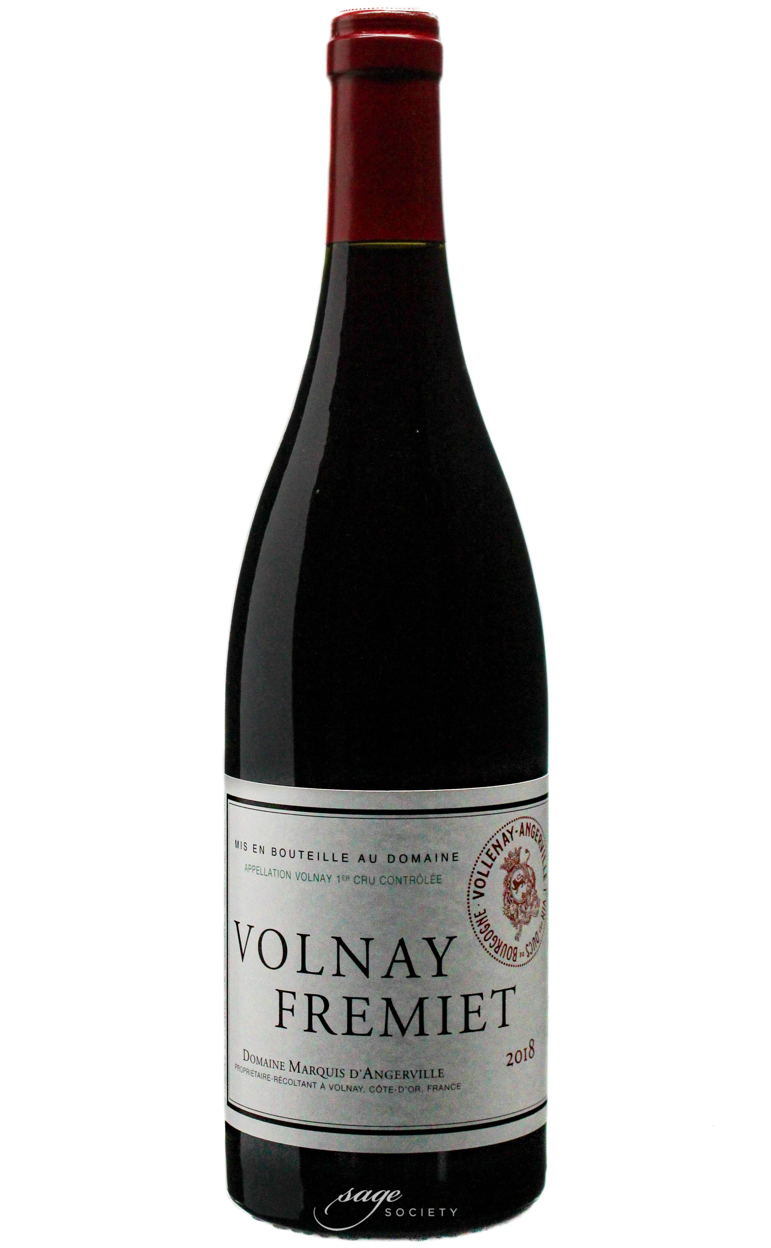 2018 Domaine Marquis d'Angerville Volnay 1er Cru Les Fremiets