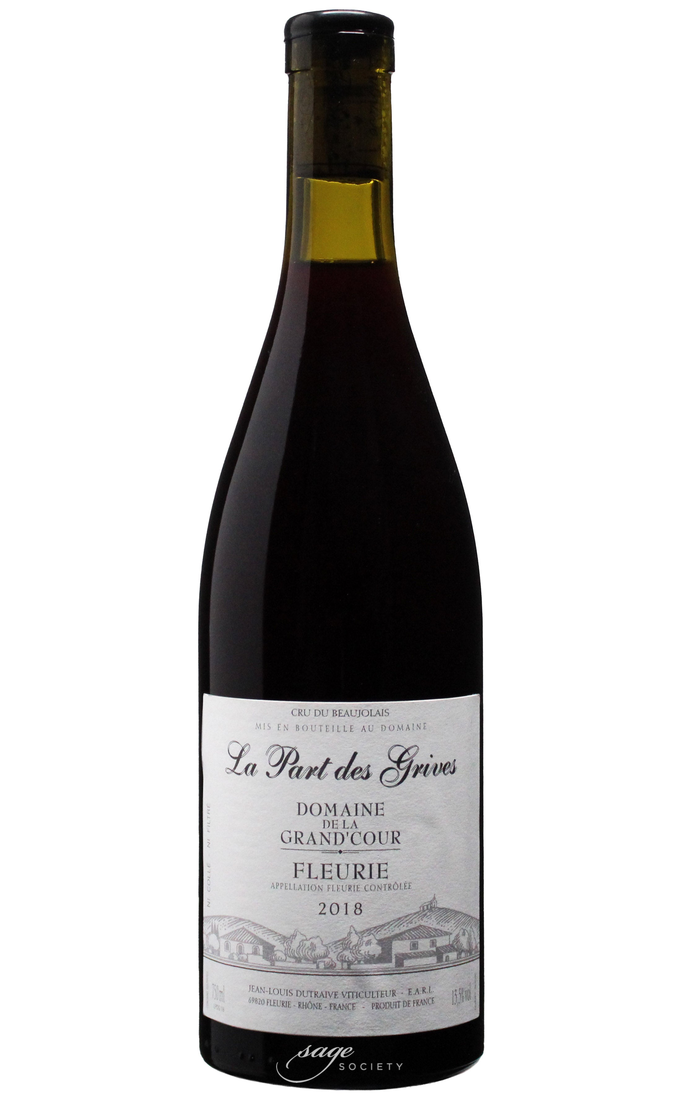 2018 Jean-Louis Dutraive (Domaine de la Grand'Cour) Fleurie "La Part des Grives"