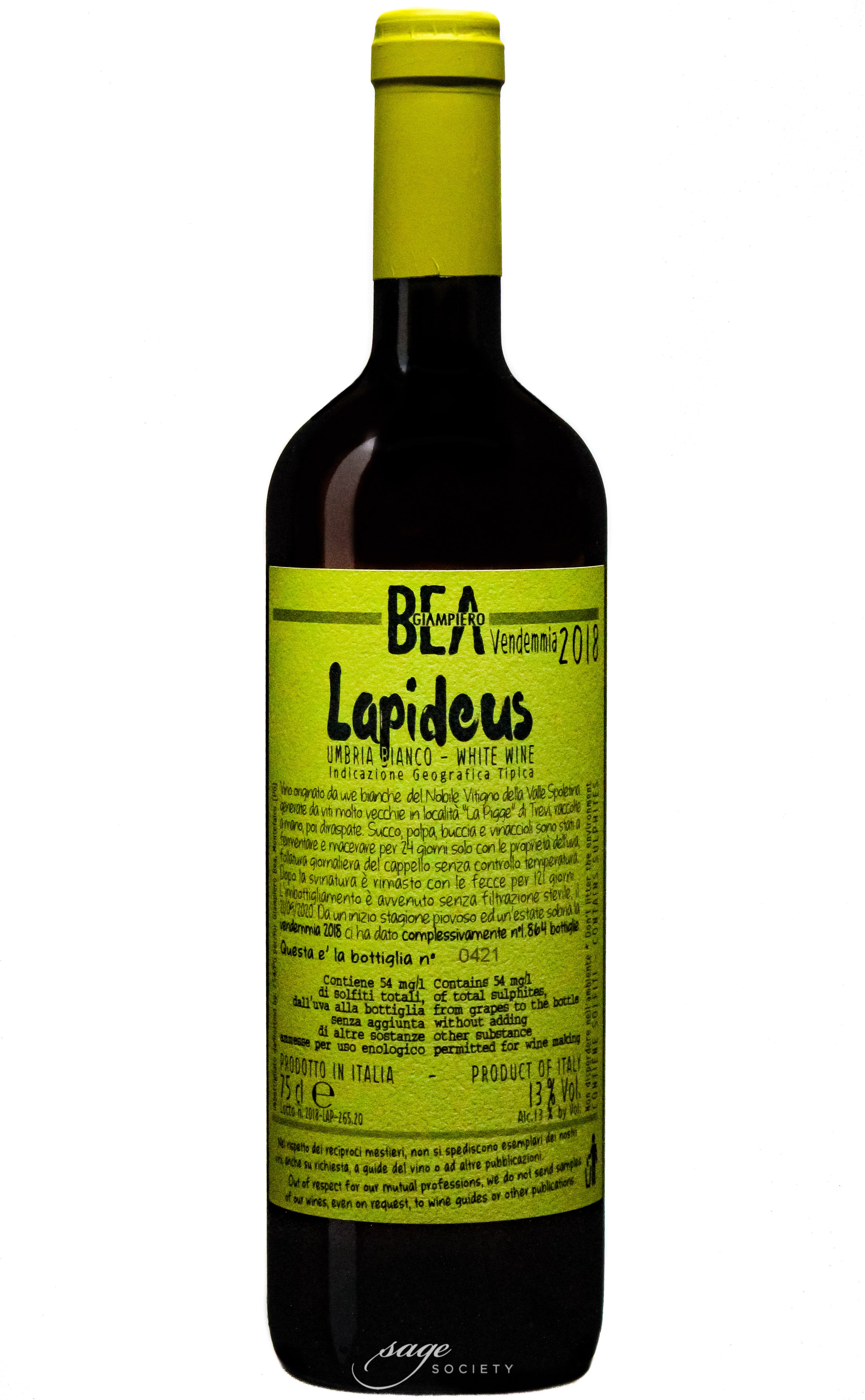 2018 Paolo Bea Lapideus