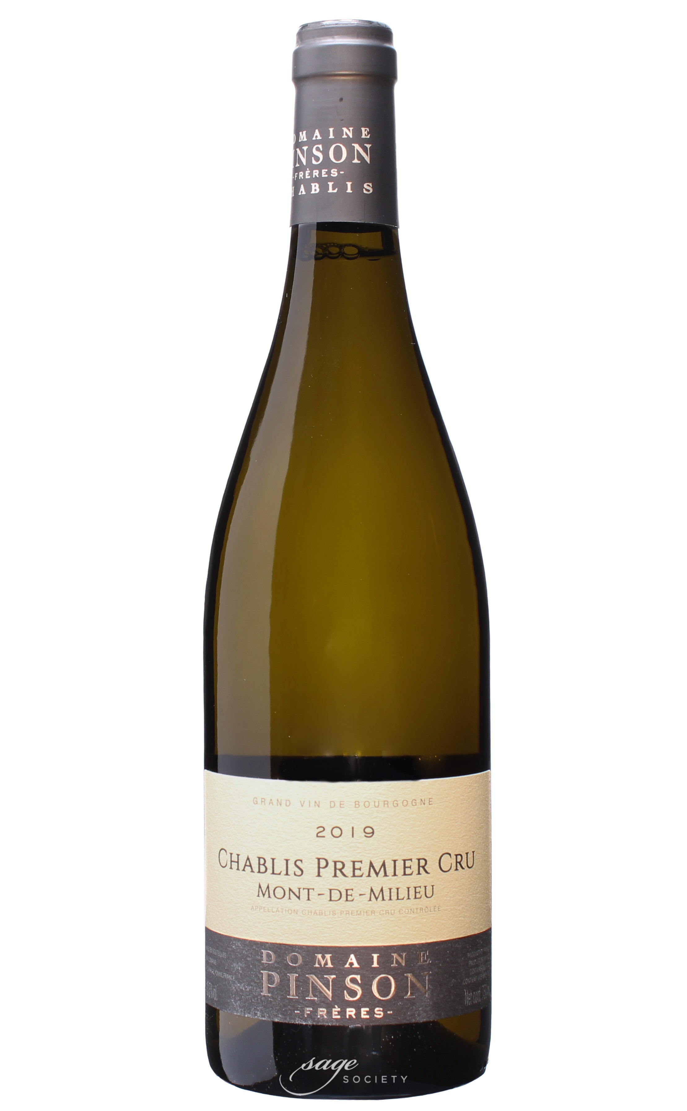 2019 Domaine Pinson Frères Chablis 1er Cru Mont de Milieu