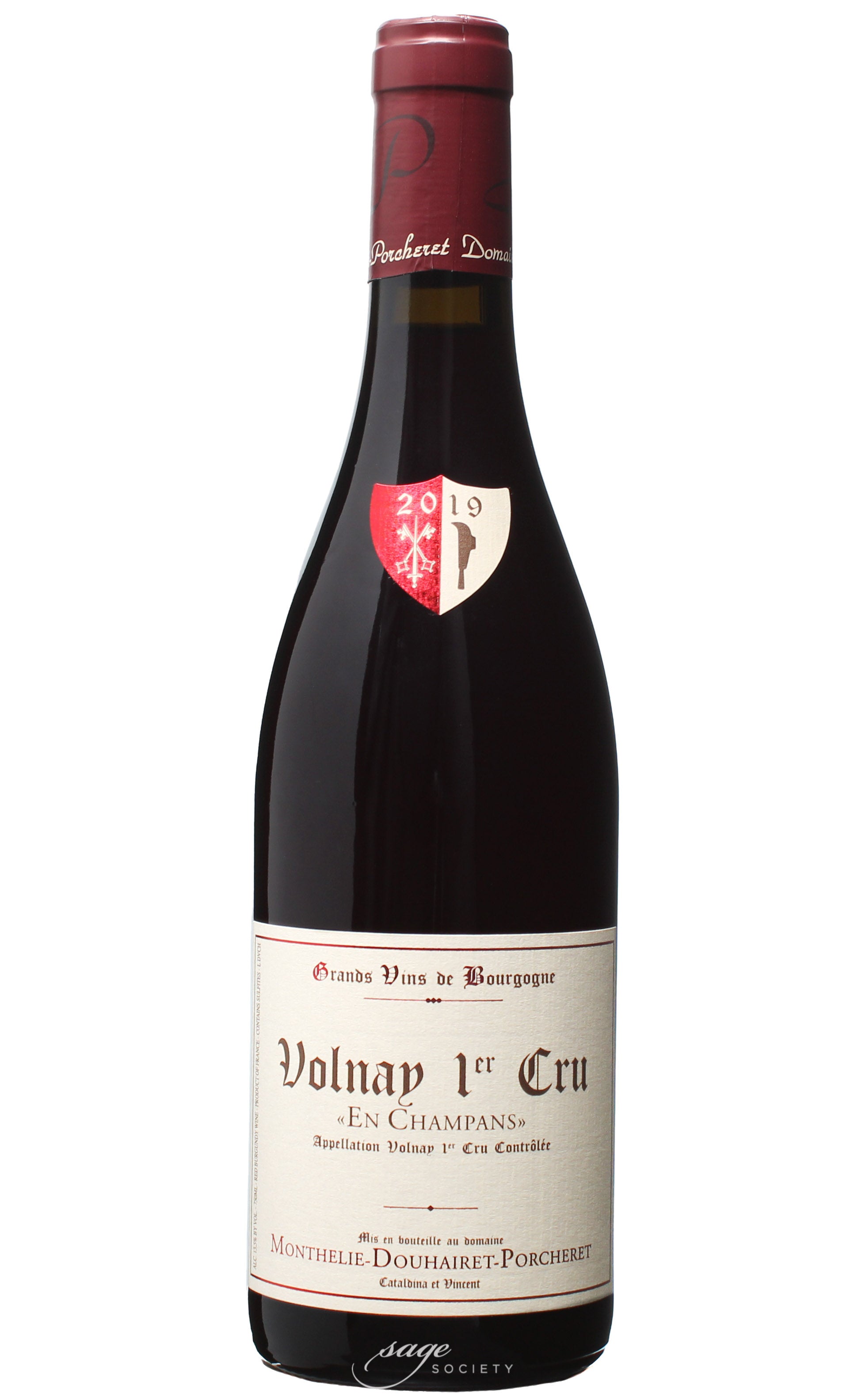 2019 Monthélie-Douhairet-Porcheret Volnay 1er Cru Champans