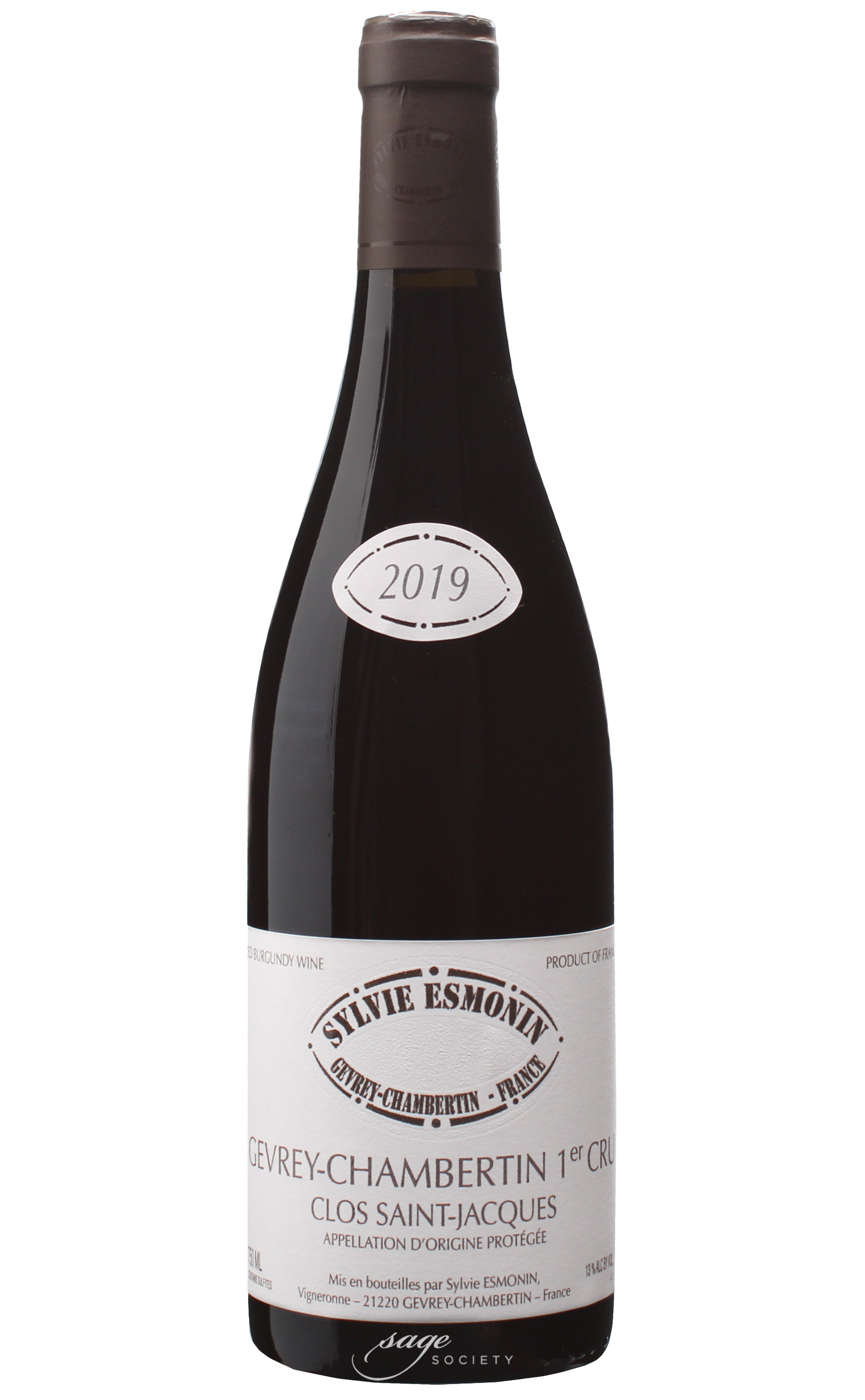 2019 Sylvie Esmonin (Michel et Fille) Gevrey-Chambertin 1er Cru Clos St. Jacques