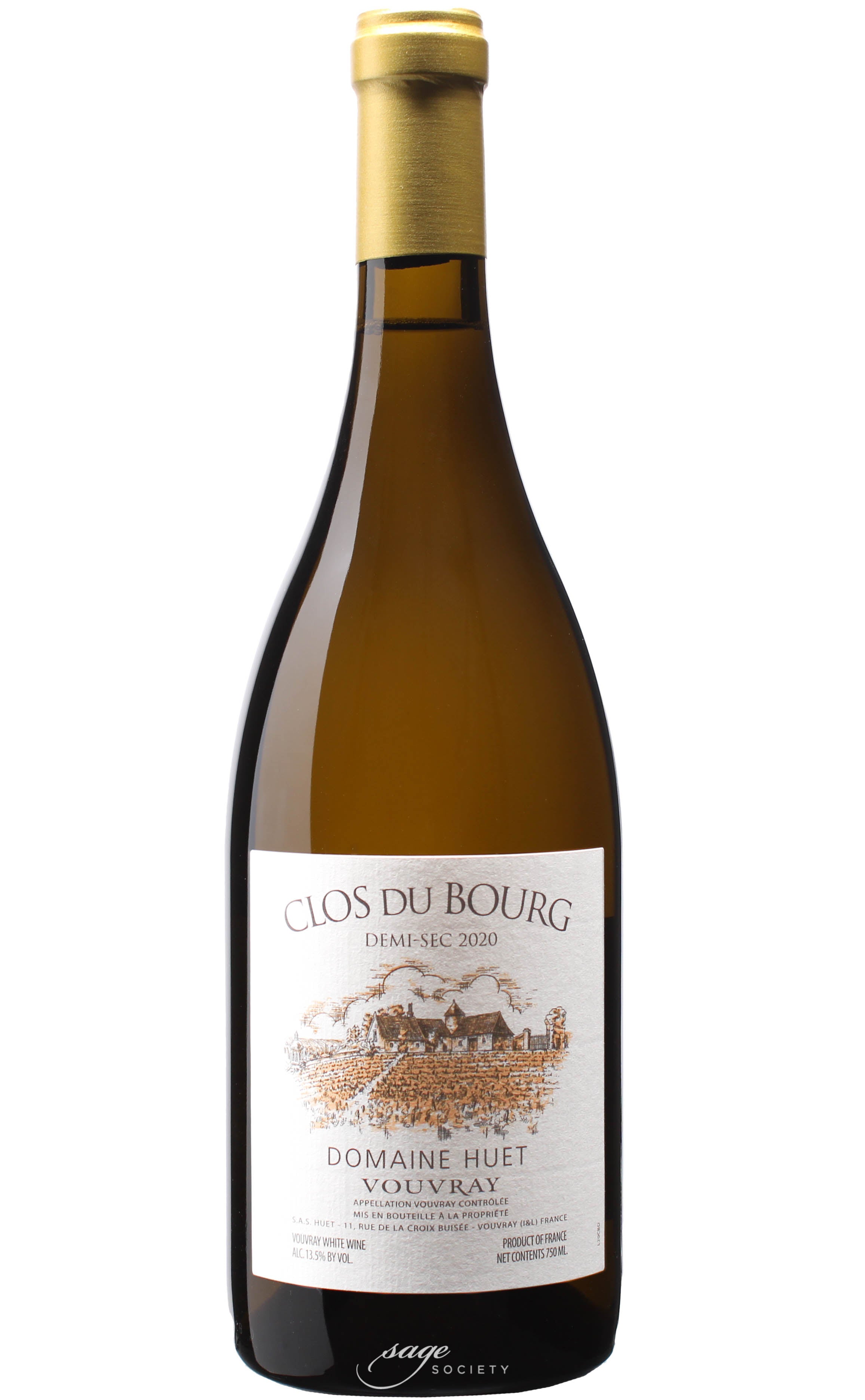 2020 Domaine Huet Vouvray Demi-Sec Clos du Bourg