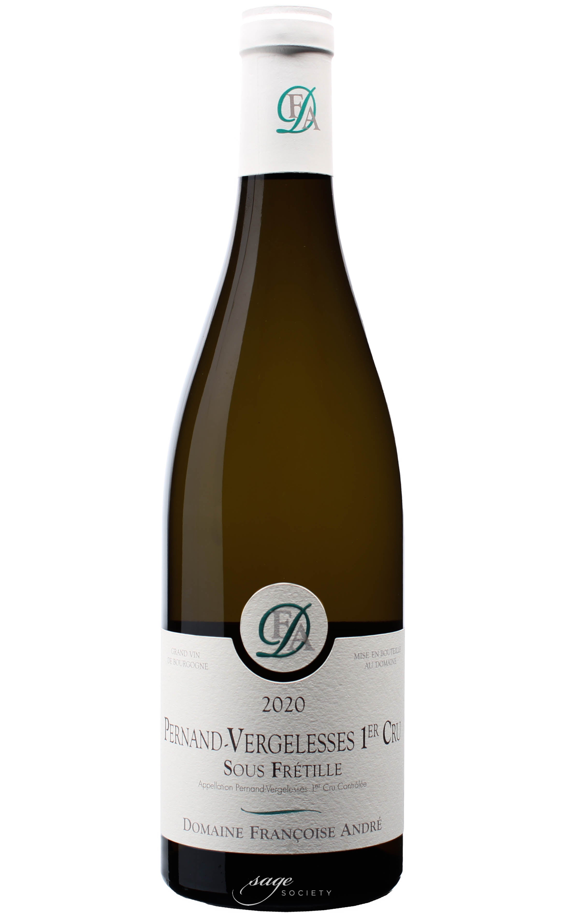 2020 Domaine des Terregelesses (Françoise André) Pernand-Vergelesses 1er Cru Sous Frétille