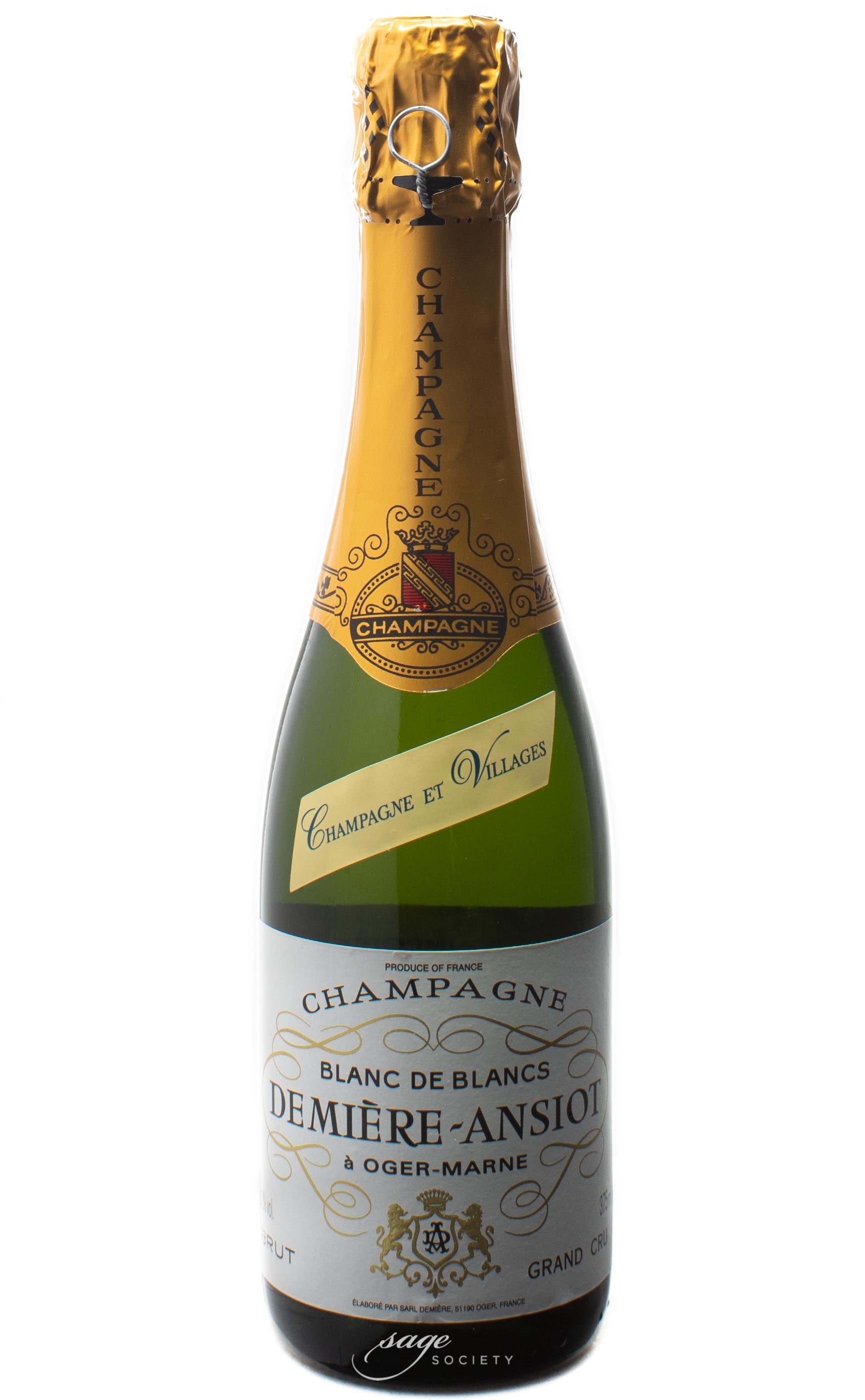 NV Demière-Ansiot Champagne Grand Cru Blanc de Blancs Brut 375ml
